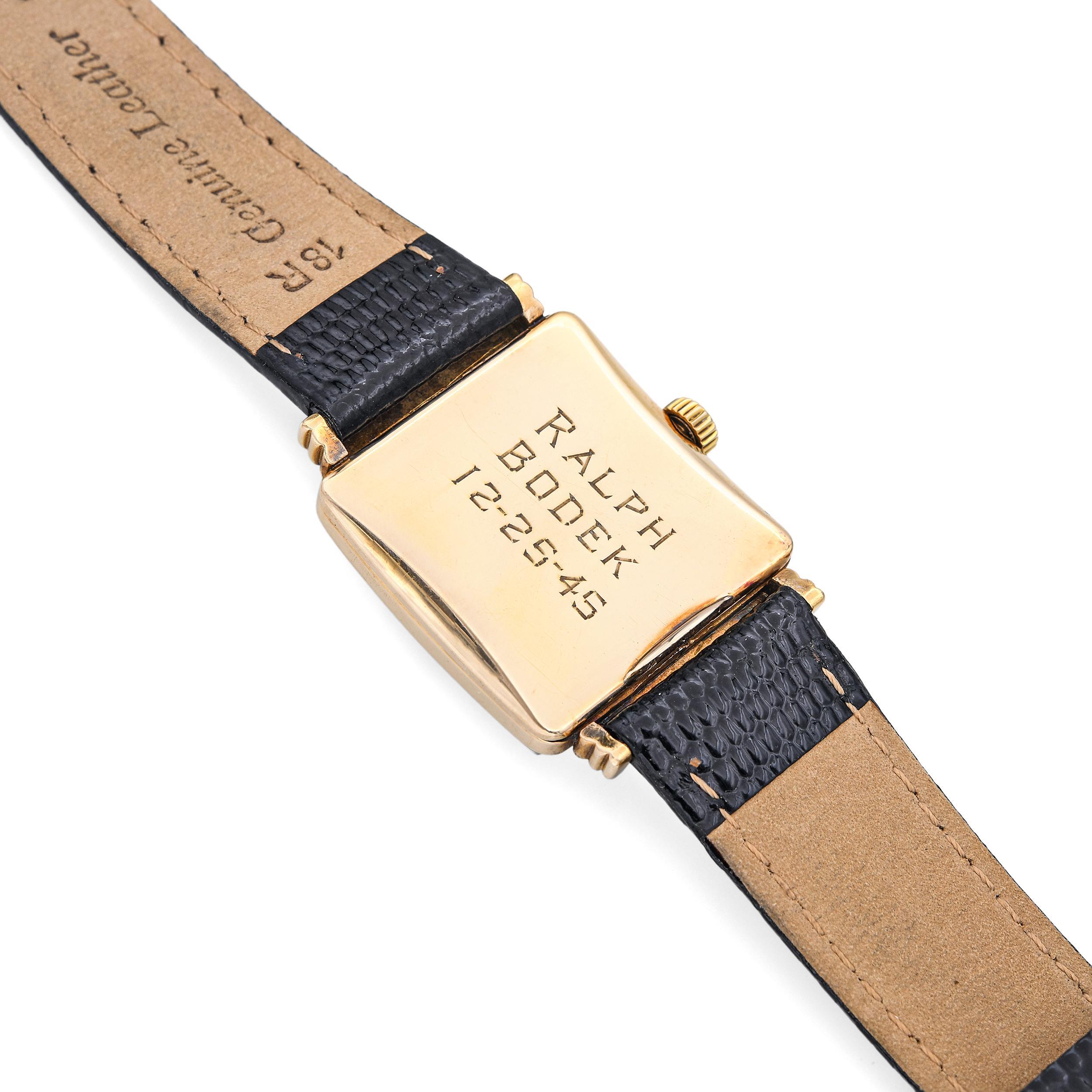 Uomo Orologio d'epoca da uomo con carica manuale in oro giallo 18k Patek Philippe in vendita