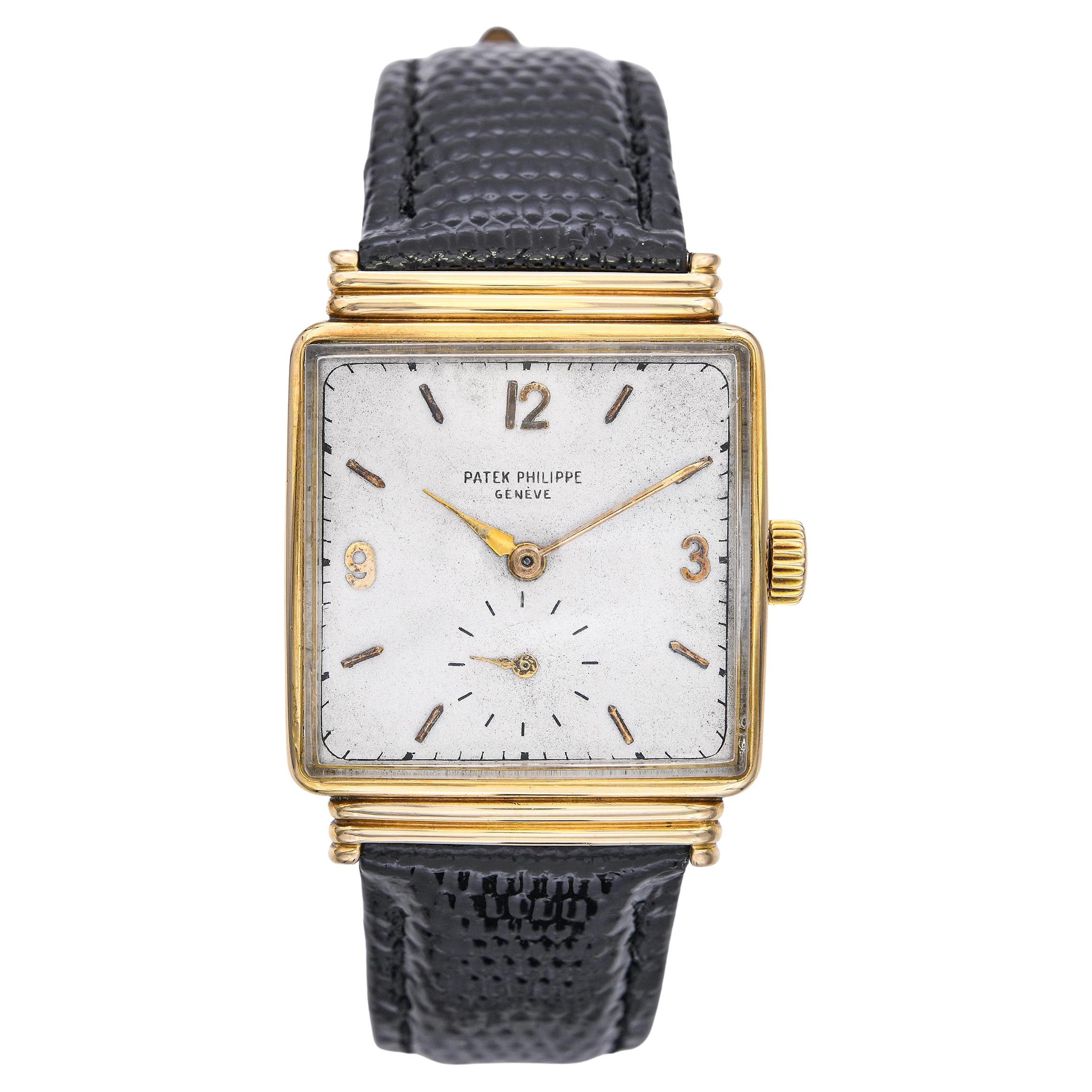 Vintage Patek Philippe 18k Yellow Gold Hand Wind Men
s Watch