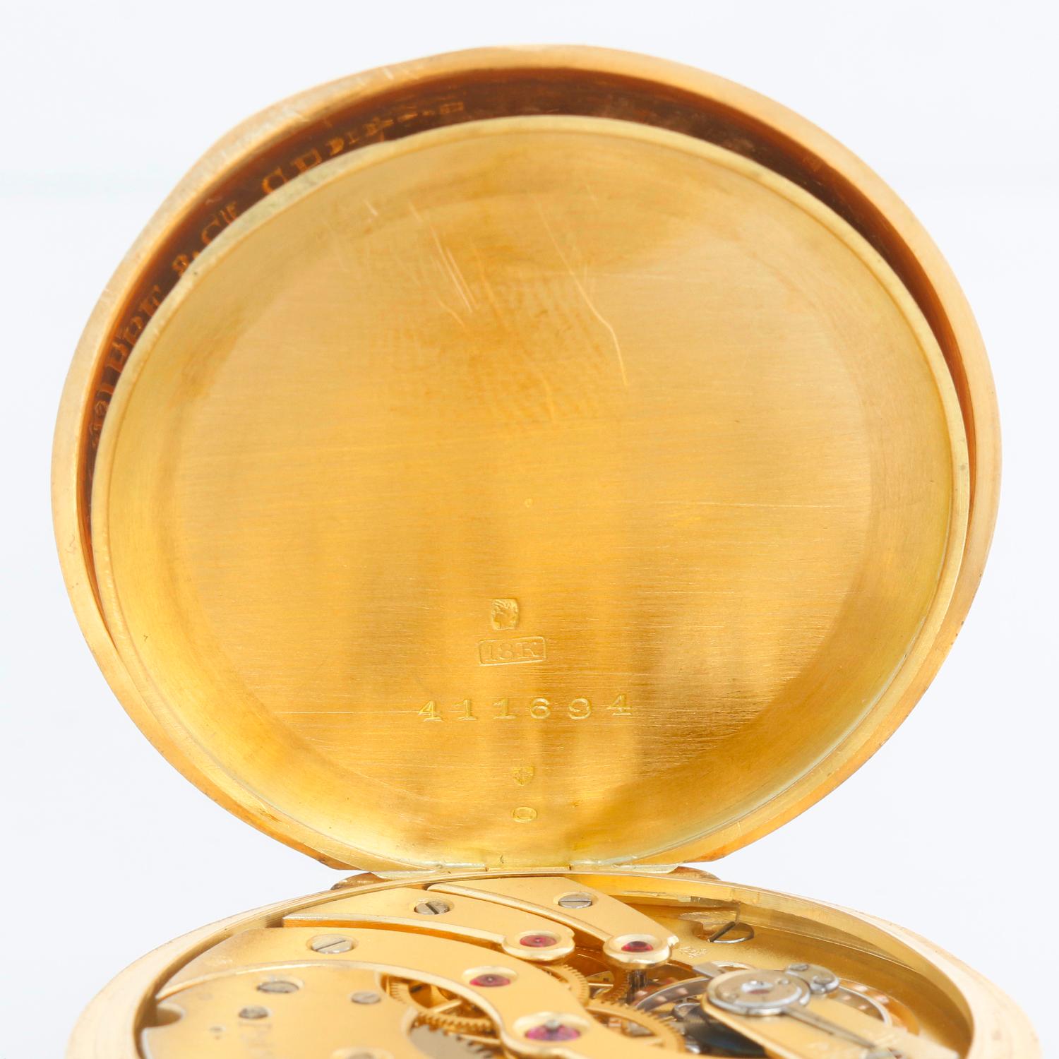 Orologio da tasca aperto d'epoca Patek Philippe in oro giallo 18 ct. in vendita 1