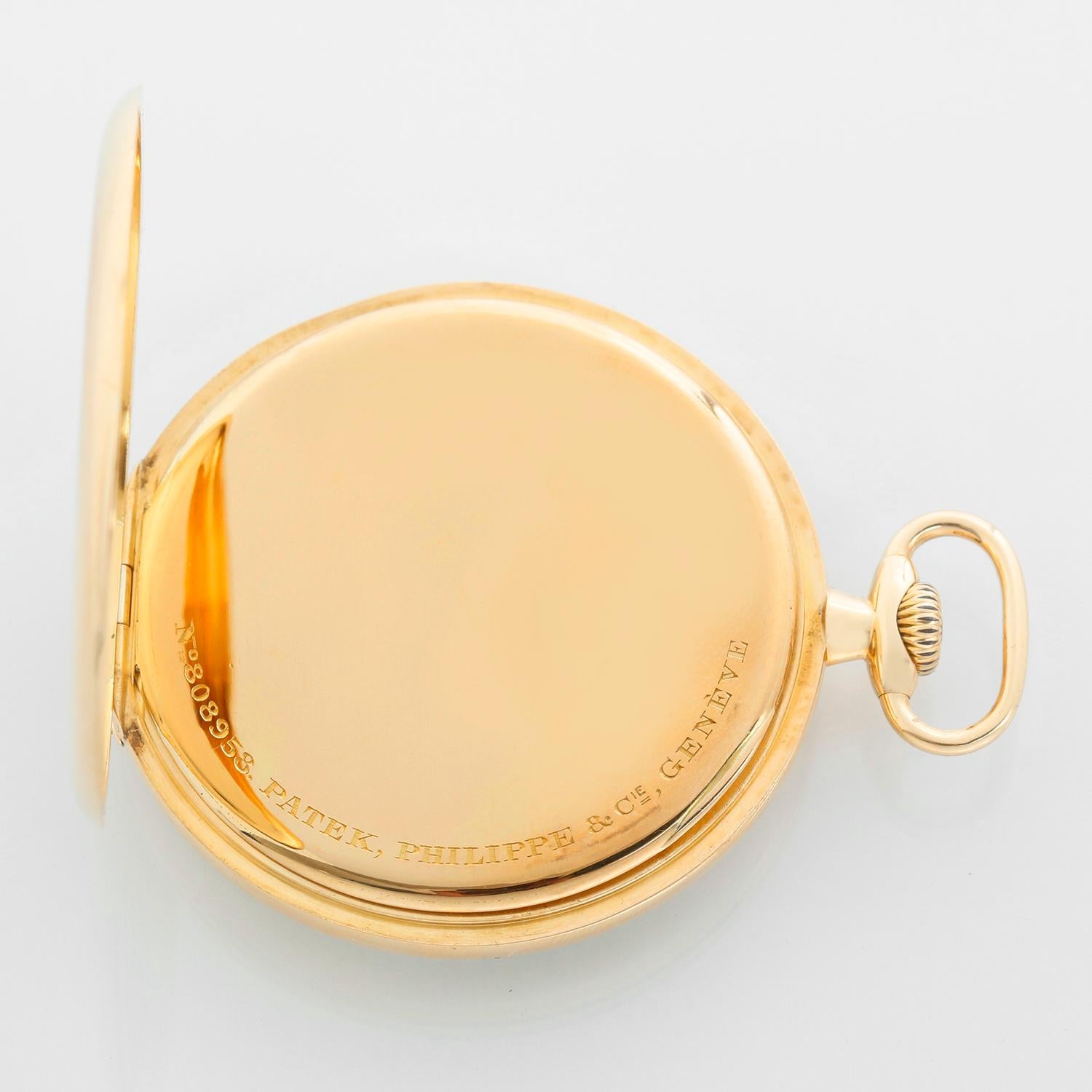 Orologio da tasca aperto d'epoca Patek Philippe in oro giallo 18 ct. in vendita 2