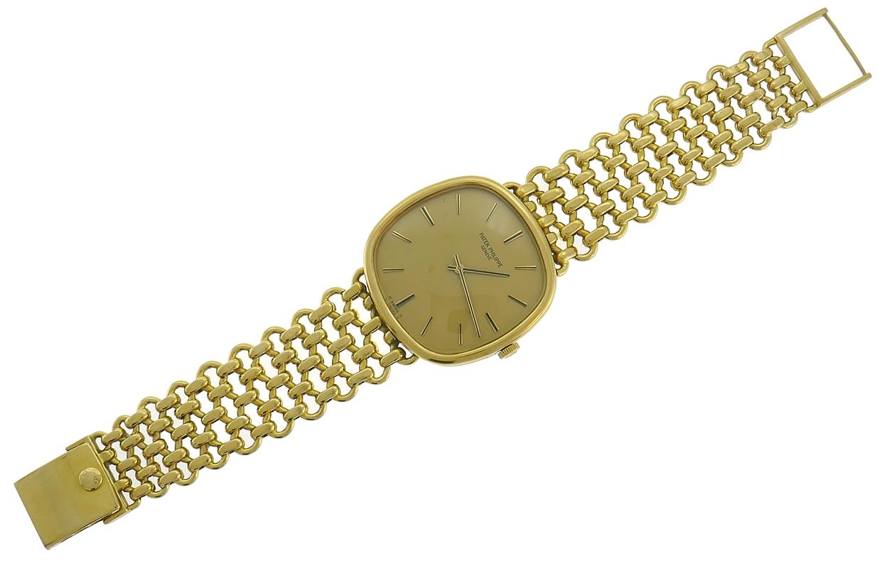 Vintage Patek Philippe 18k Yellow Gold Wristwatch Manual Wind 1