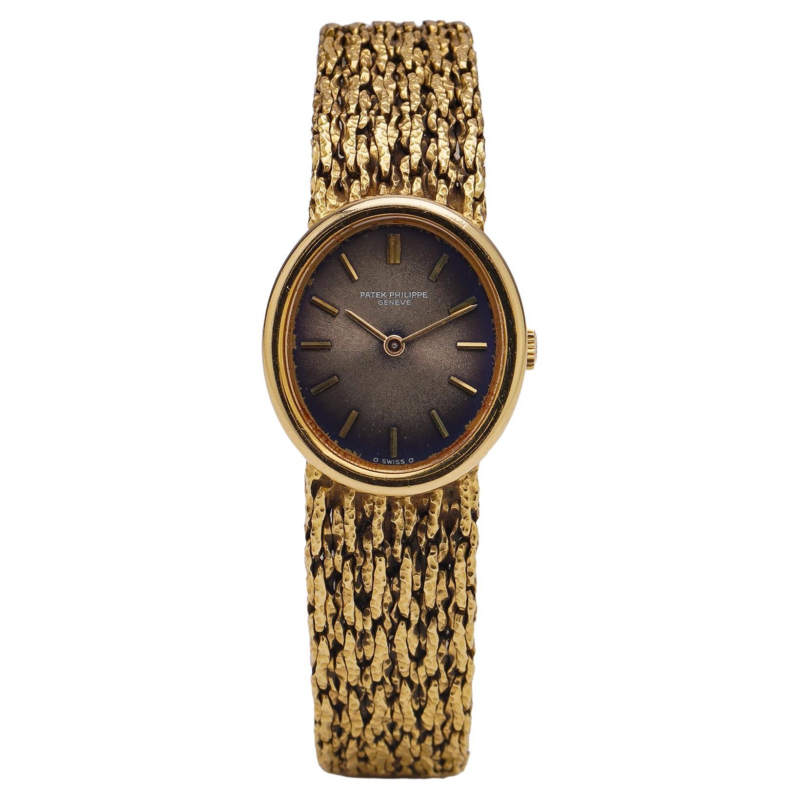 Vintage Patek Philippe 18kt Yellow Gold Golden Ellipse Bracelet Wristwatch