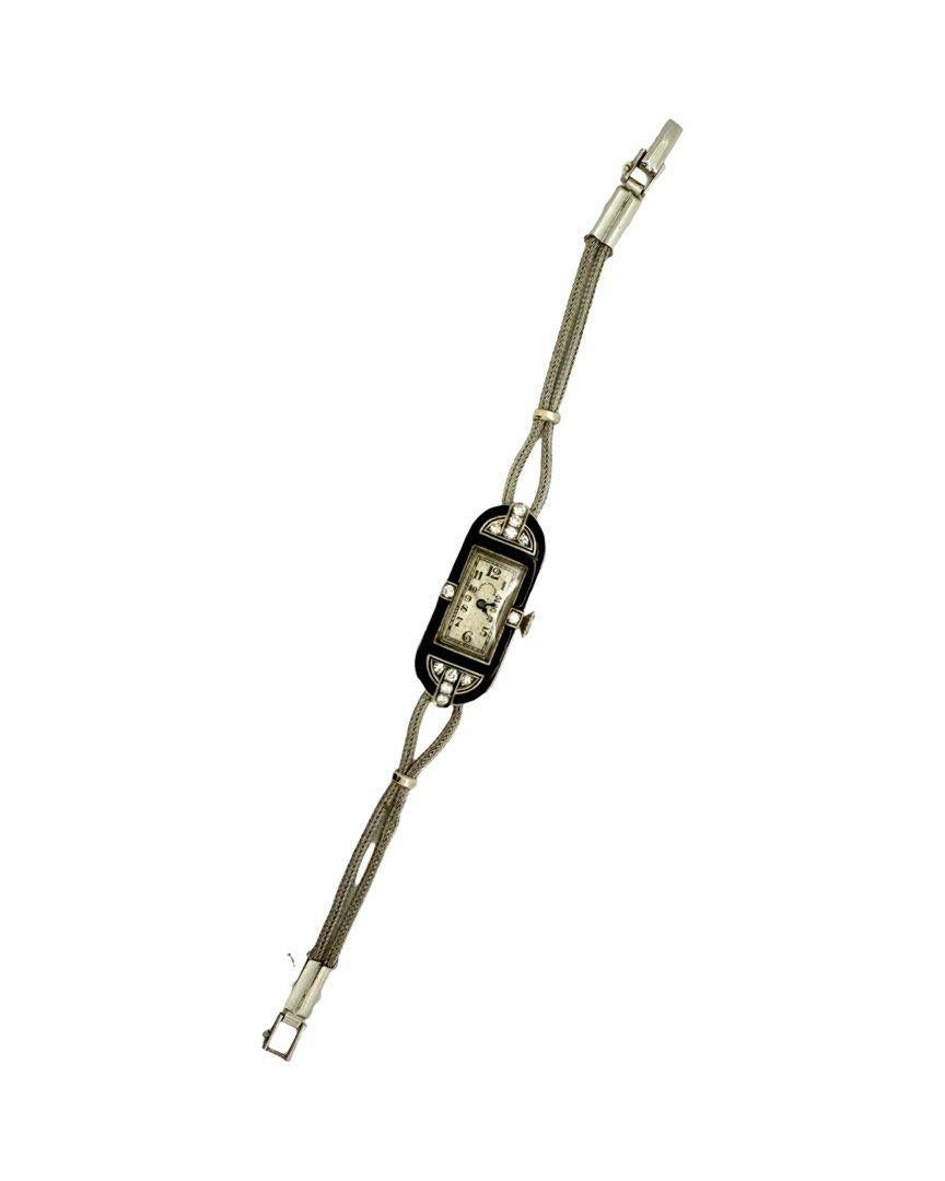 Art déco Vintage Art Deco Patek Philippe Platinum lady watch en vente
