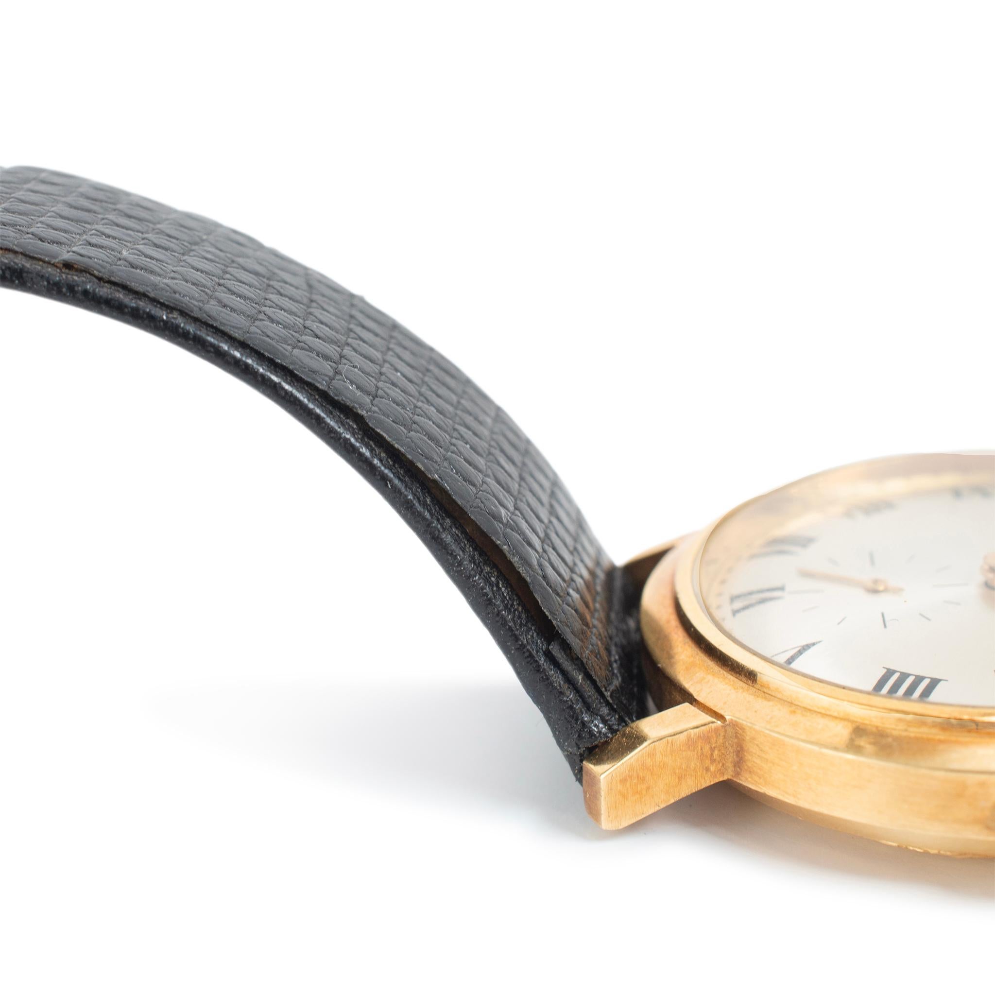 Reloj automático romano vintage Patek Philippe Calatrava 35MM 3445 de oro amarillo de 18 quilates en venta 5