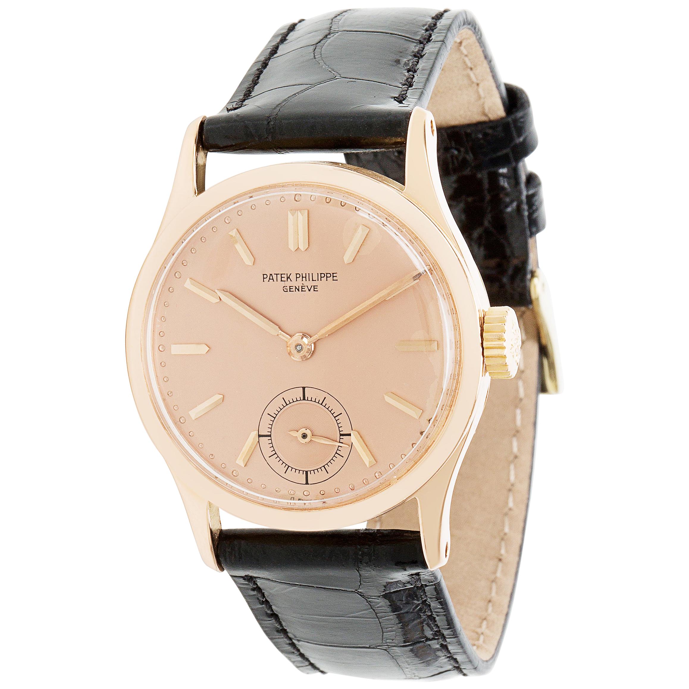 Vintage Patek Philippe Calatrava 96R Unisex Watch in Rose Gold