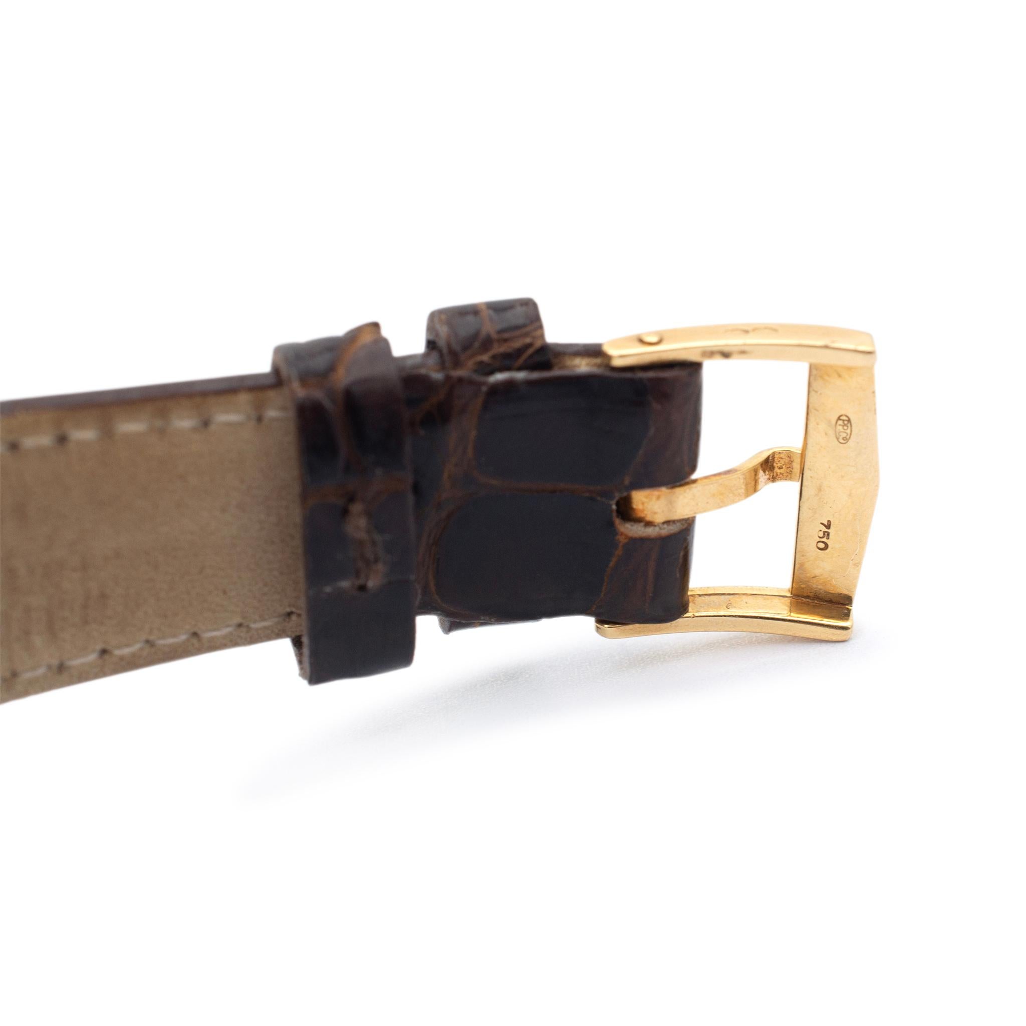 Patek Philippe Calatrava: 18 Karat Gelbgold Uhr mit Automatik 3445/100J 35MM, Vintage 7