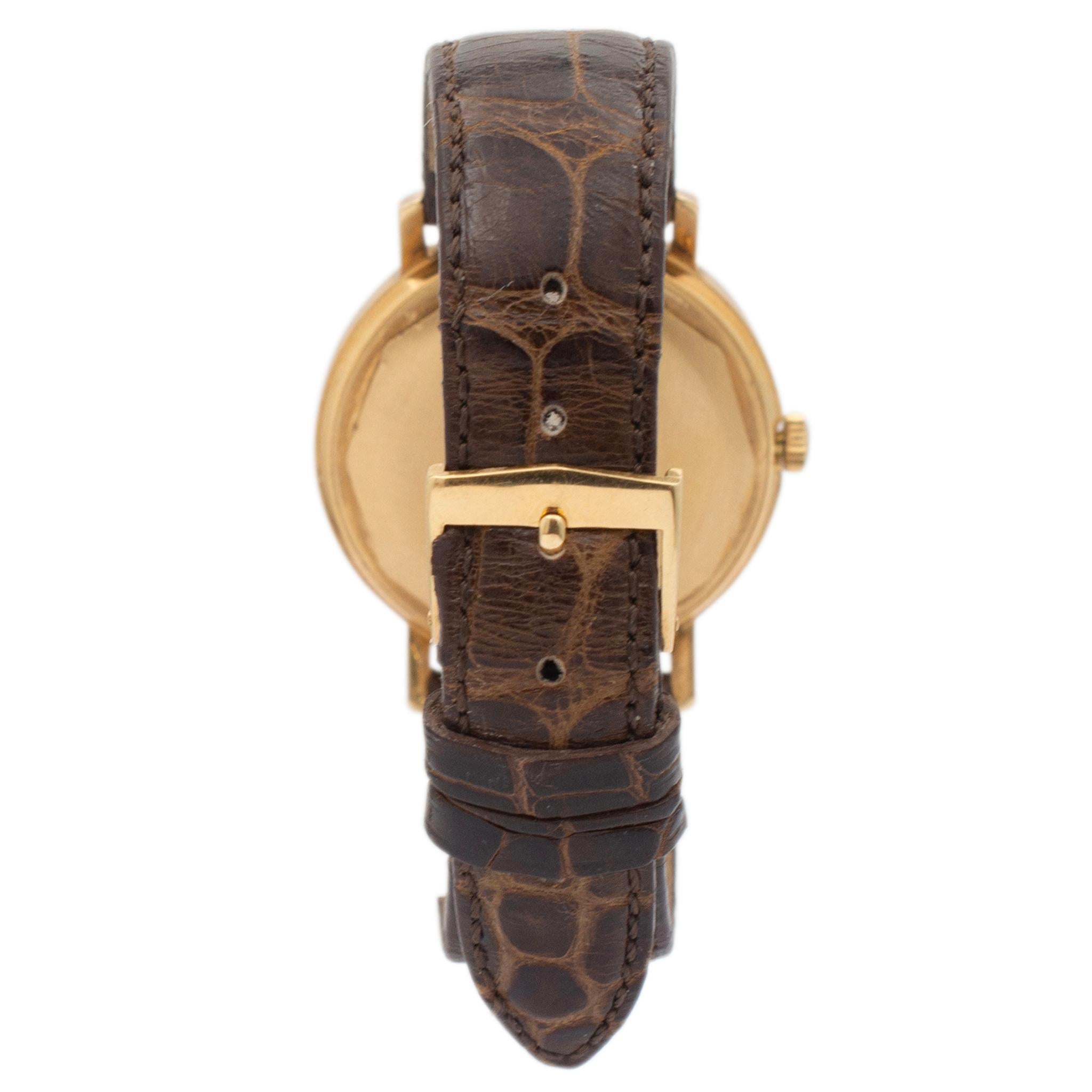 Patek Philippe Calatrava: 18 Karat Gelbgold Uhr mit Automatik 3445/100J 35MM, Vintage Herren