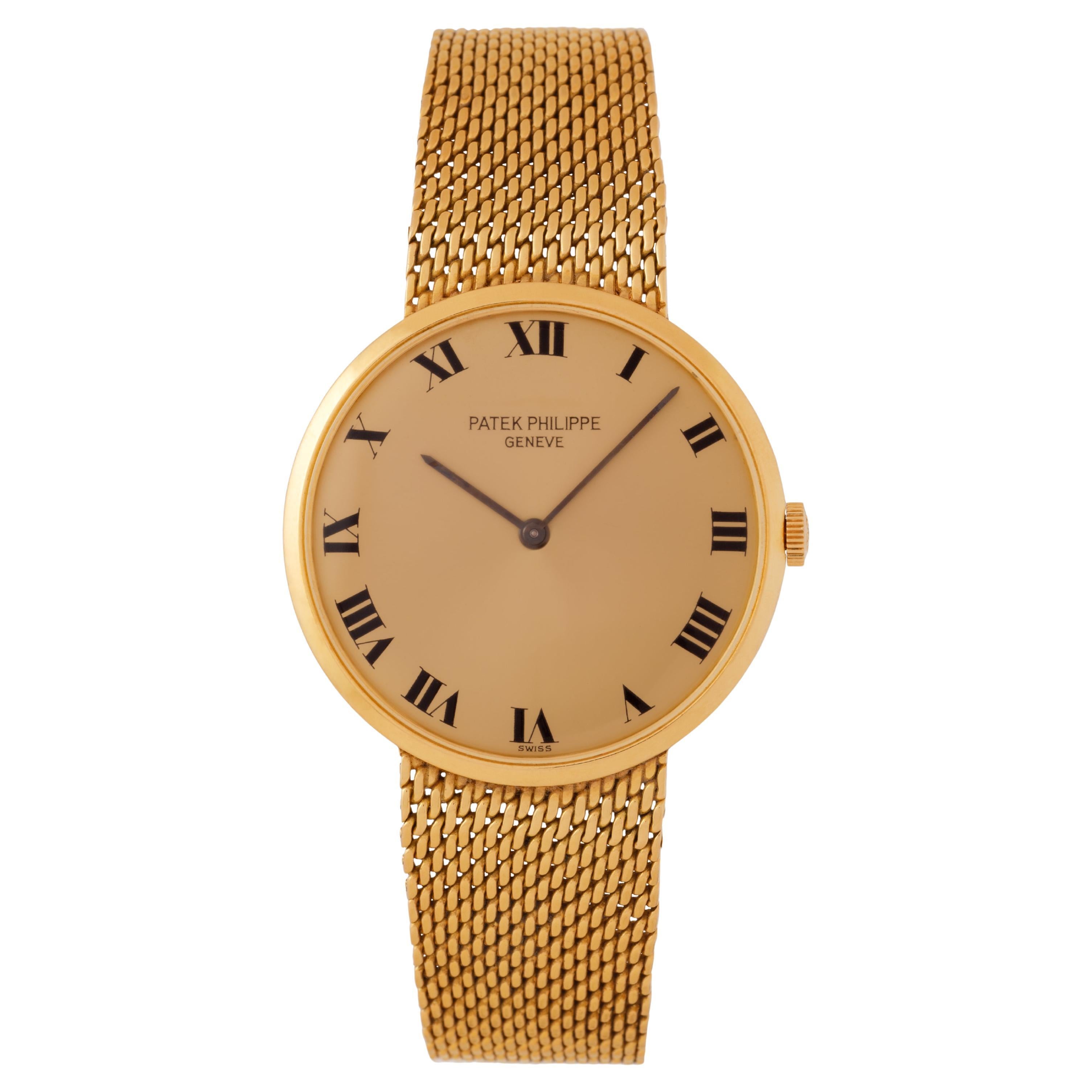 Vintage Patek Philippe Calatrava Model 3562 18 Karat Yellow Gold Watch
