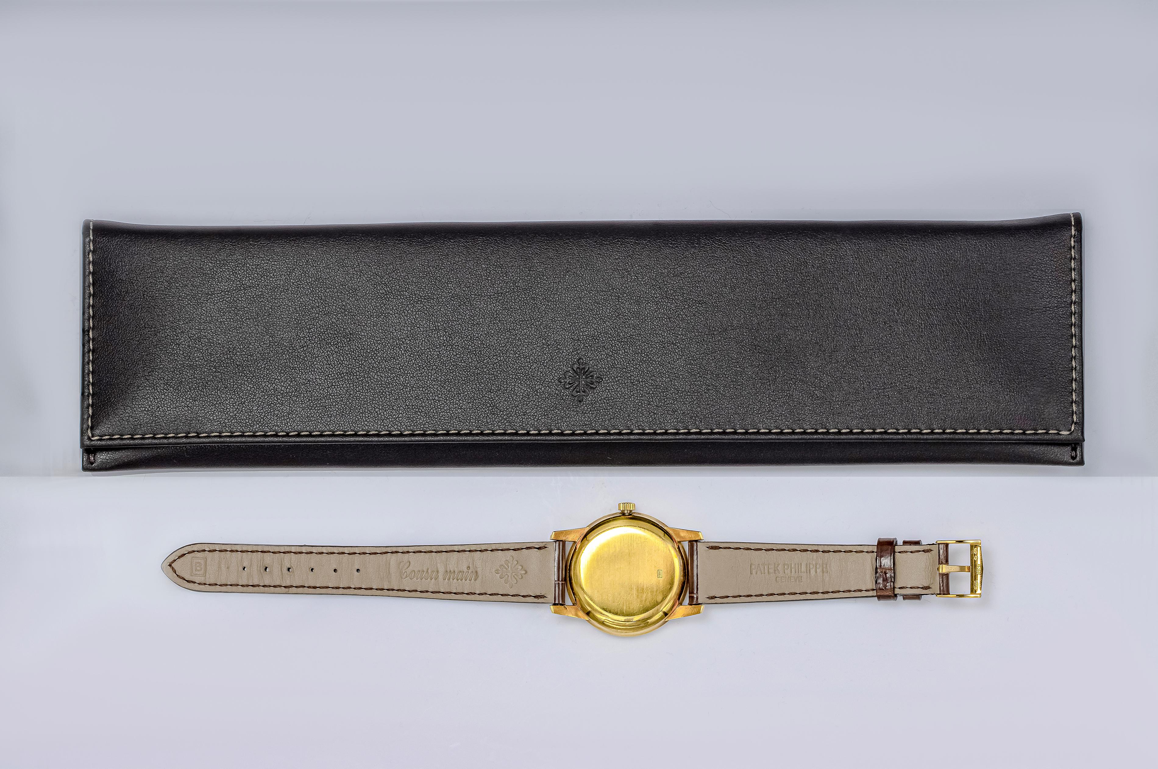 Montre-bracelet vintage Patek Philippe Calatrava en or jaune, réf. 2452J État moyen - En vente à New York, NY