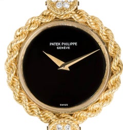 Vintage Patek Philippe Cocktail Watch Diamond Set Yellow Gold 4282