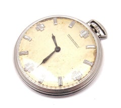 Vintage Patek Philippe Diamond Platinum Pocket Watch