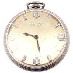 Vintage Patek Philippe Diamond Platinum Pocket Watch