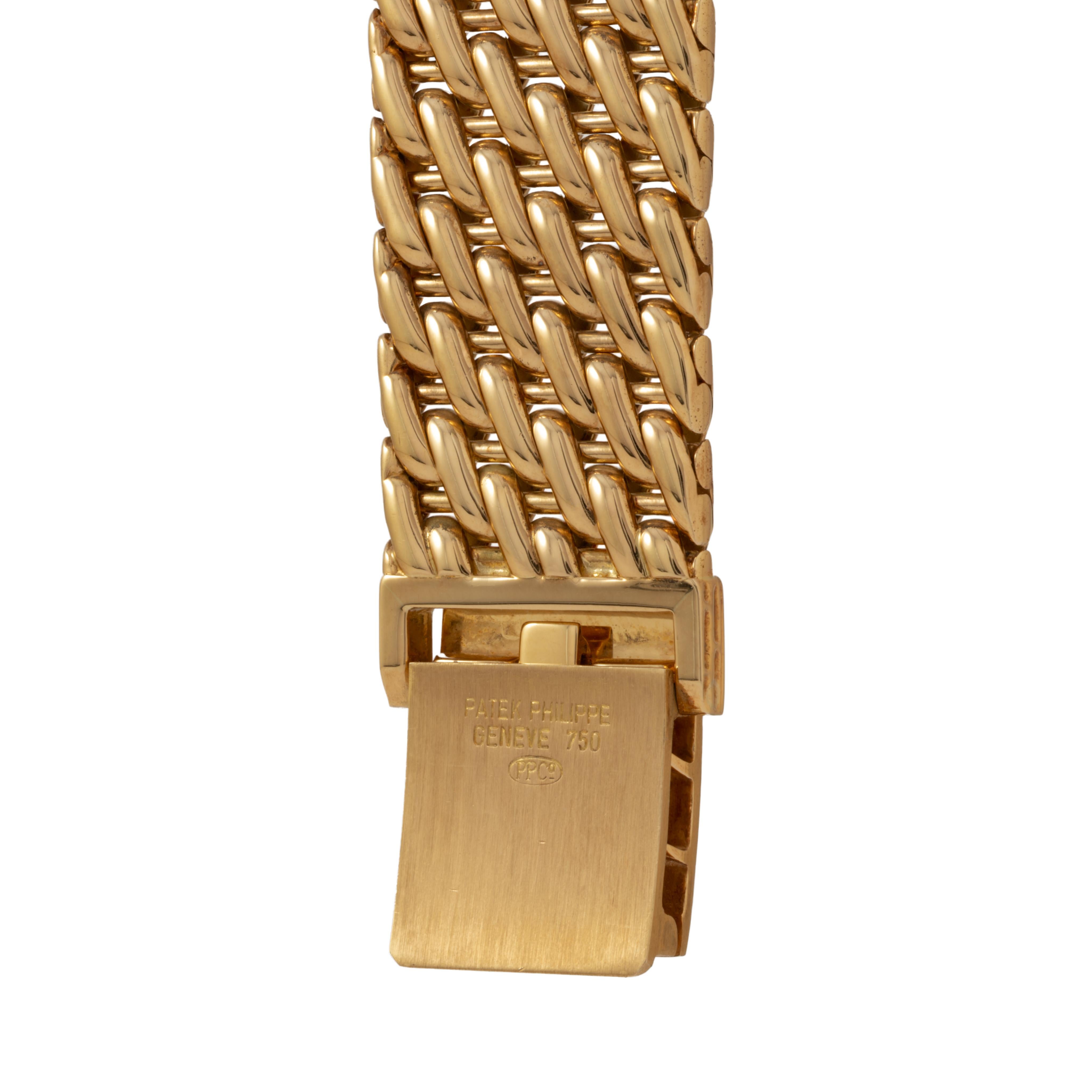 Patek Philippe Montre vintage modèle 3993/17 en or jaune 18 carats et diamants Unisexe en vente