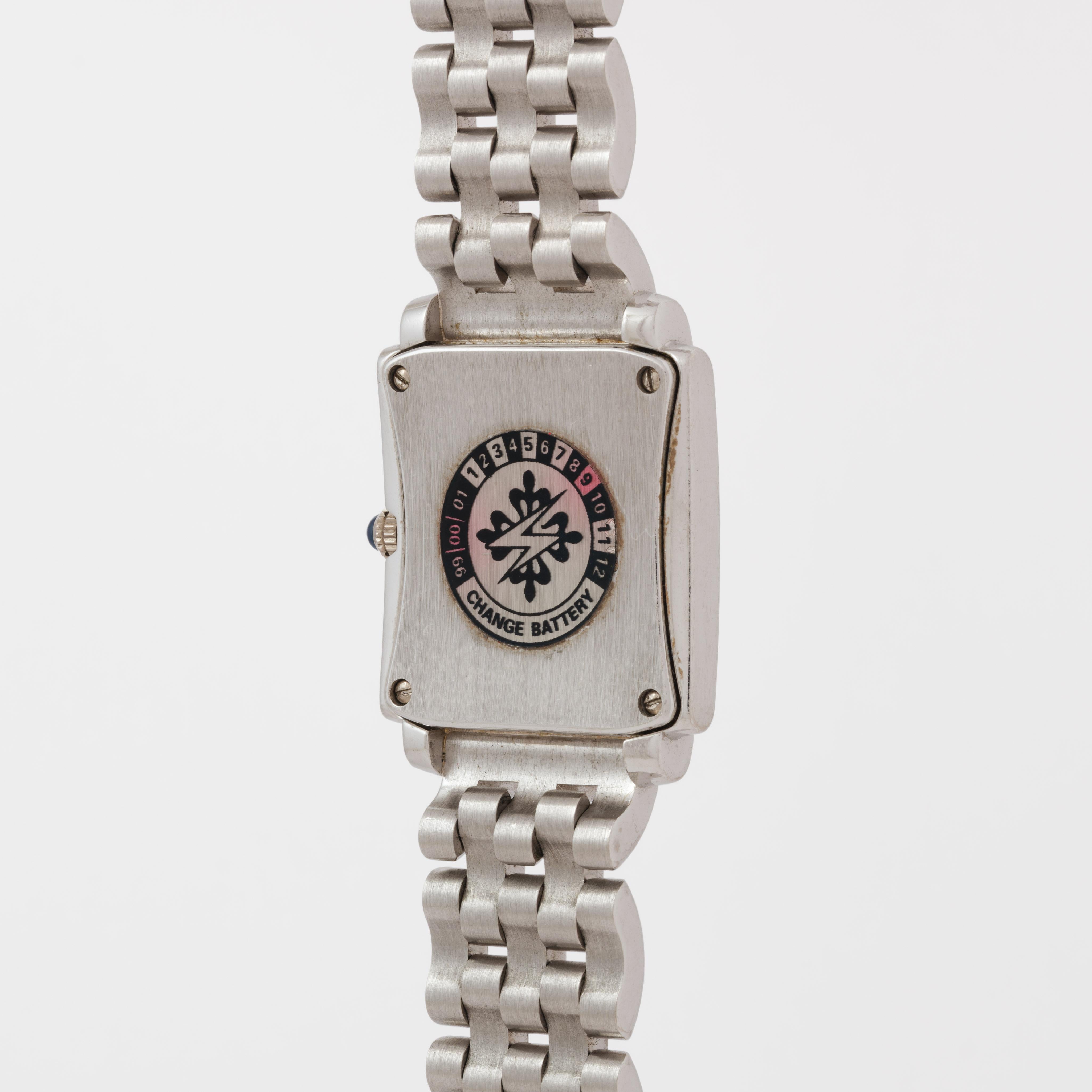 da uomo o donna Patek Philippe Model 4825/020 Gondolo d'epoca in oro bianco 18 carati con diamanti in vendita