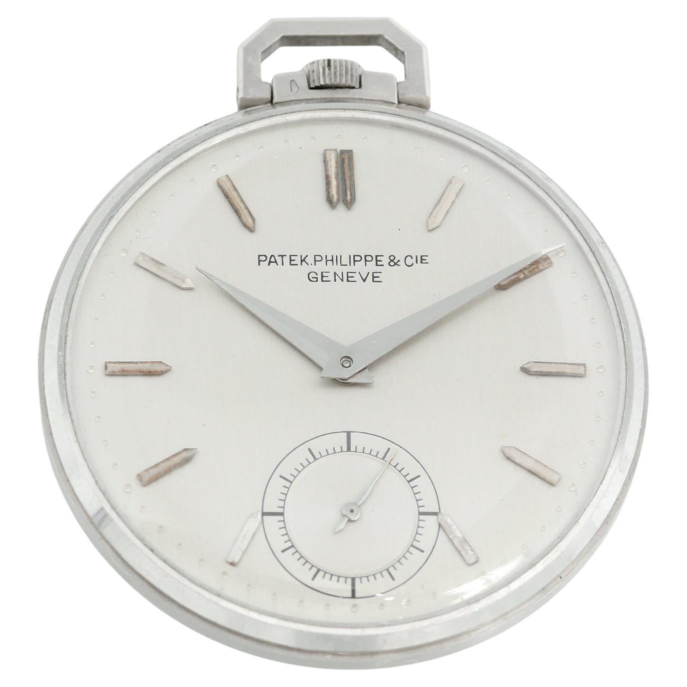 Vintage Patek Philippe Platinum Pocket Watch Ref. 600