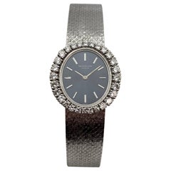 Vintage Patek Philippe Ref. 3396 18k White Gold & Factory Diamond Bezel