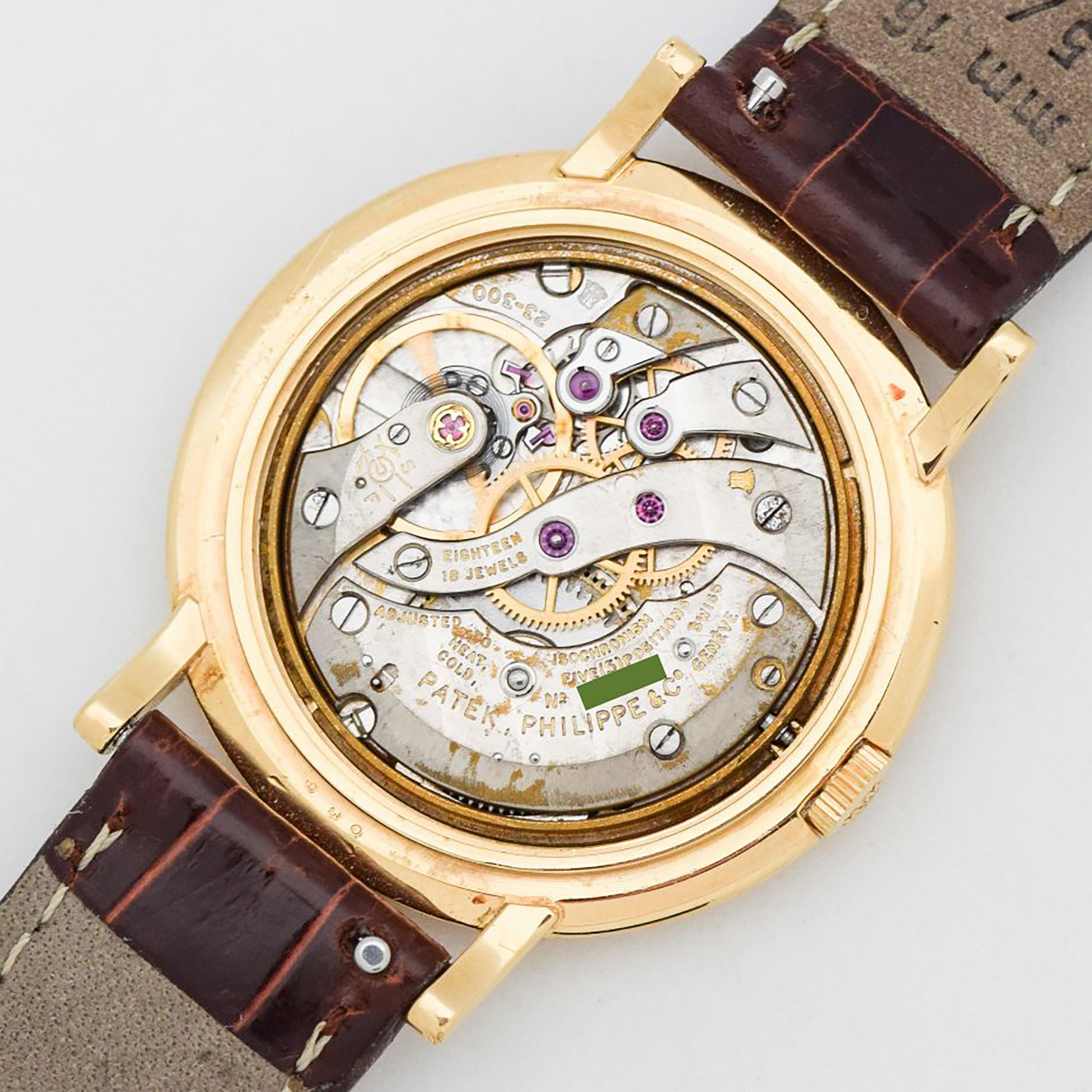 Vintage Patek Philippe Reference 2594 Watch, 1958 For Sale 4