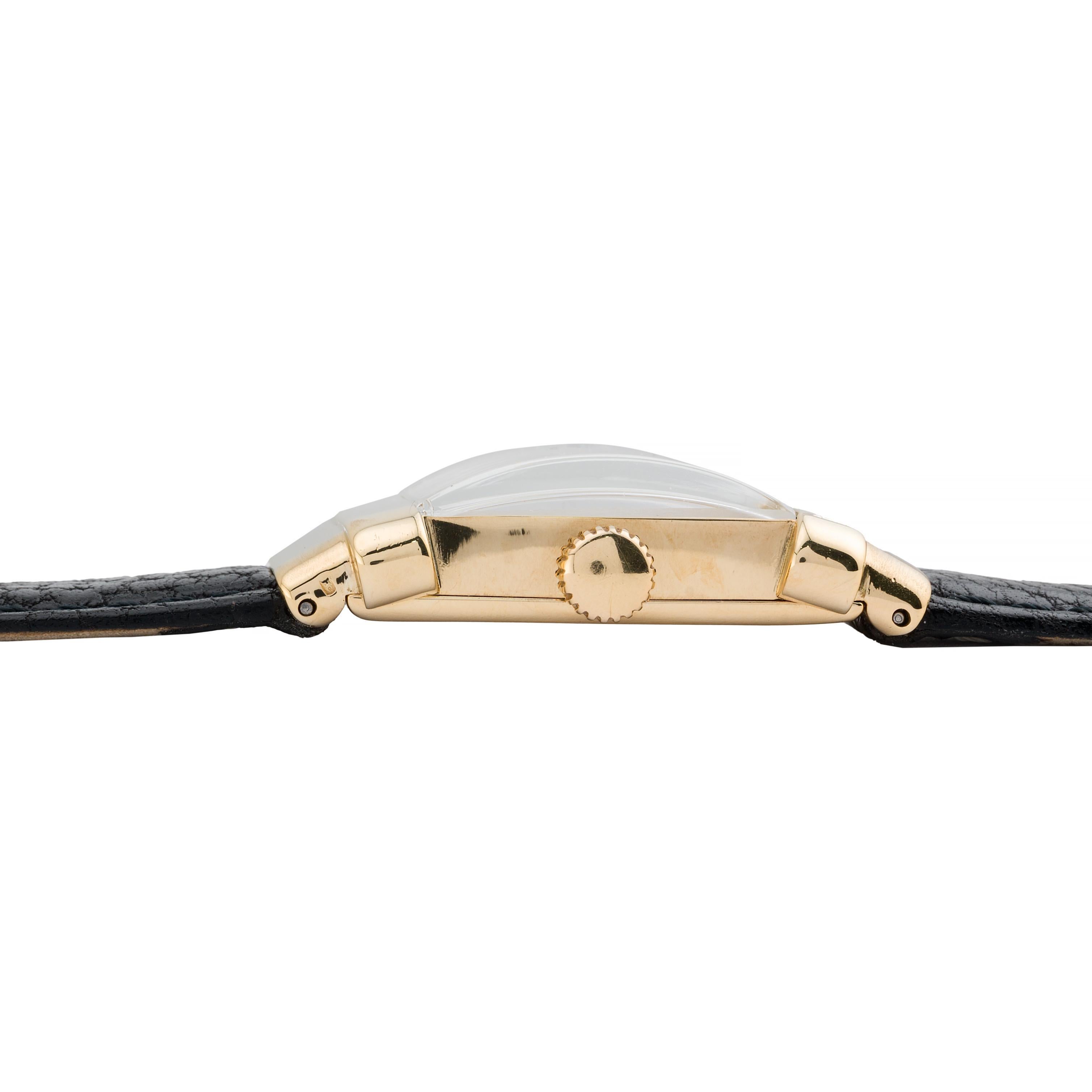 Vintage Patek Philippe Top Hat 18K Gold Mens Ref. 1450 Wrist Watch 1