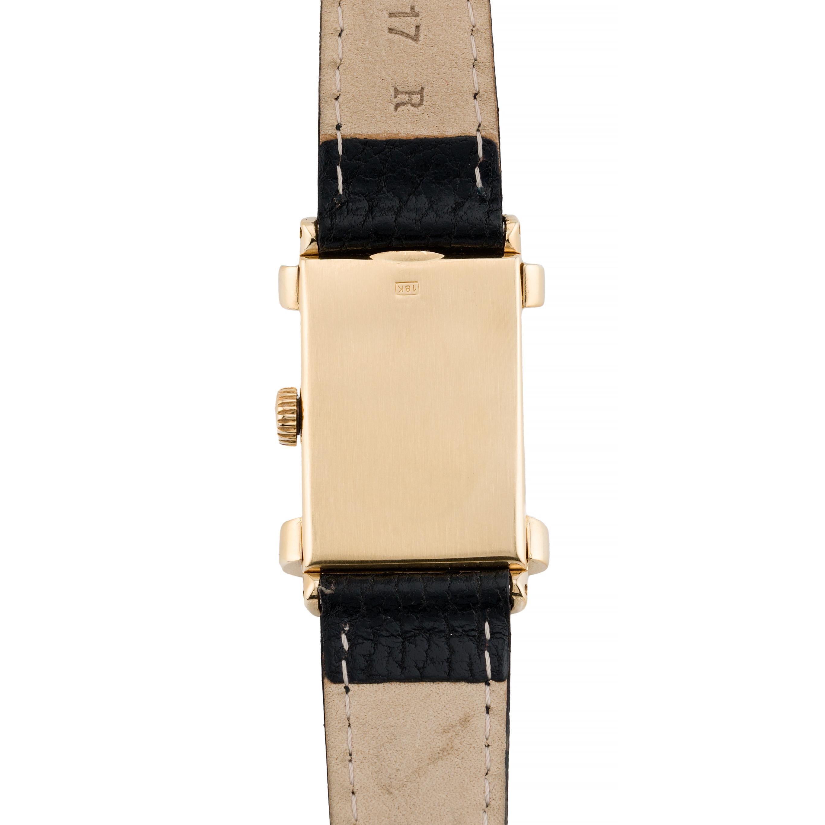 Vintage Patek Philippe Top Hat 18K Gold Mens Ref. 1450 Wrist Watch 2