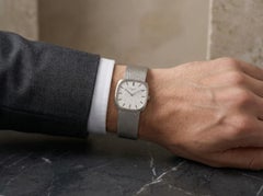 Vintage Patek Philippe Wristwatch 18KT White Gold, Circa 1980's