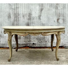 Vintage Patinated Baroque Dining Table