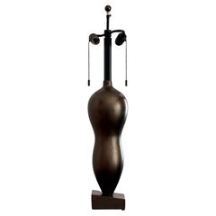 Vintage Patinated Bronze Finish Donghia Rafaela Table Lamp