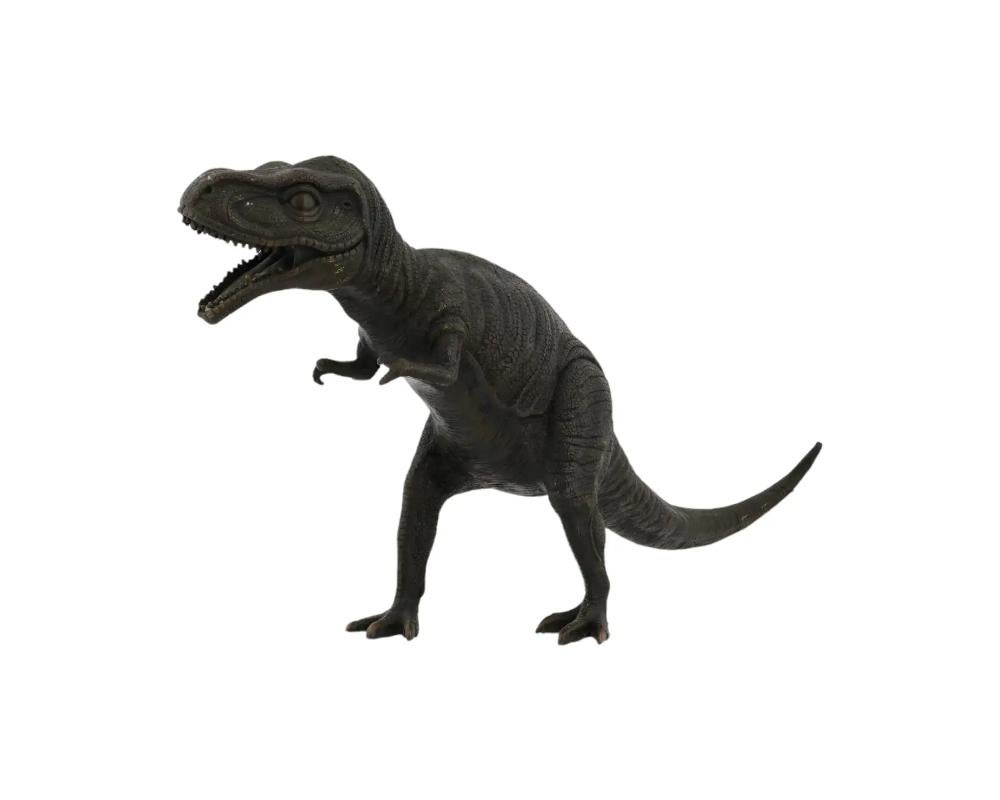 Unknown Vintage Patinated Bronze Sculpture Of Dinosaur