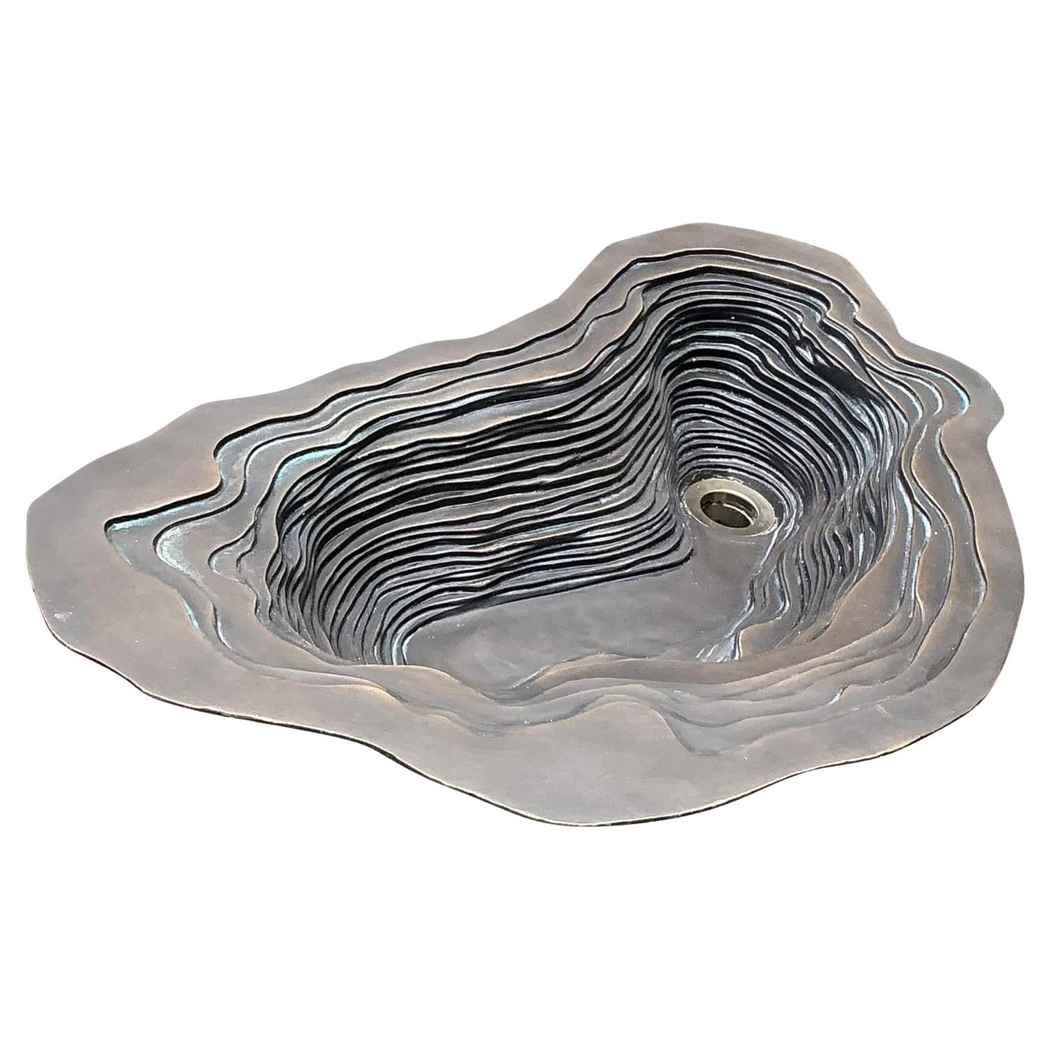 Vintage Patinated Bronze Sink