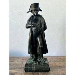Vintage Patinated Bronze Statue of Napoleon
