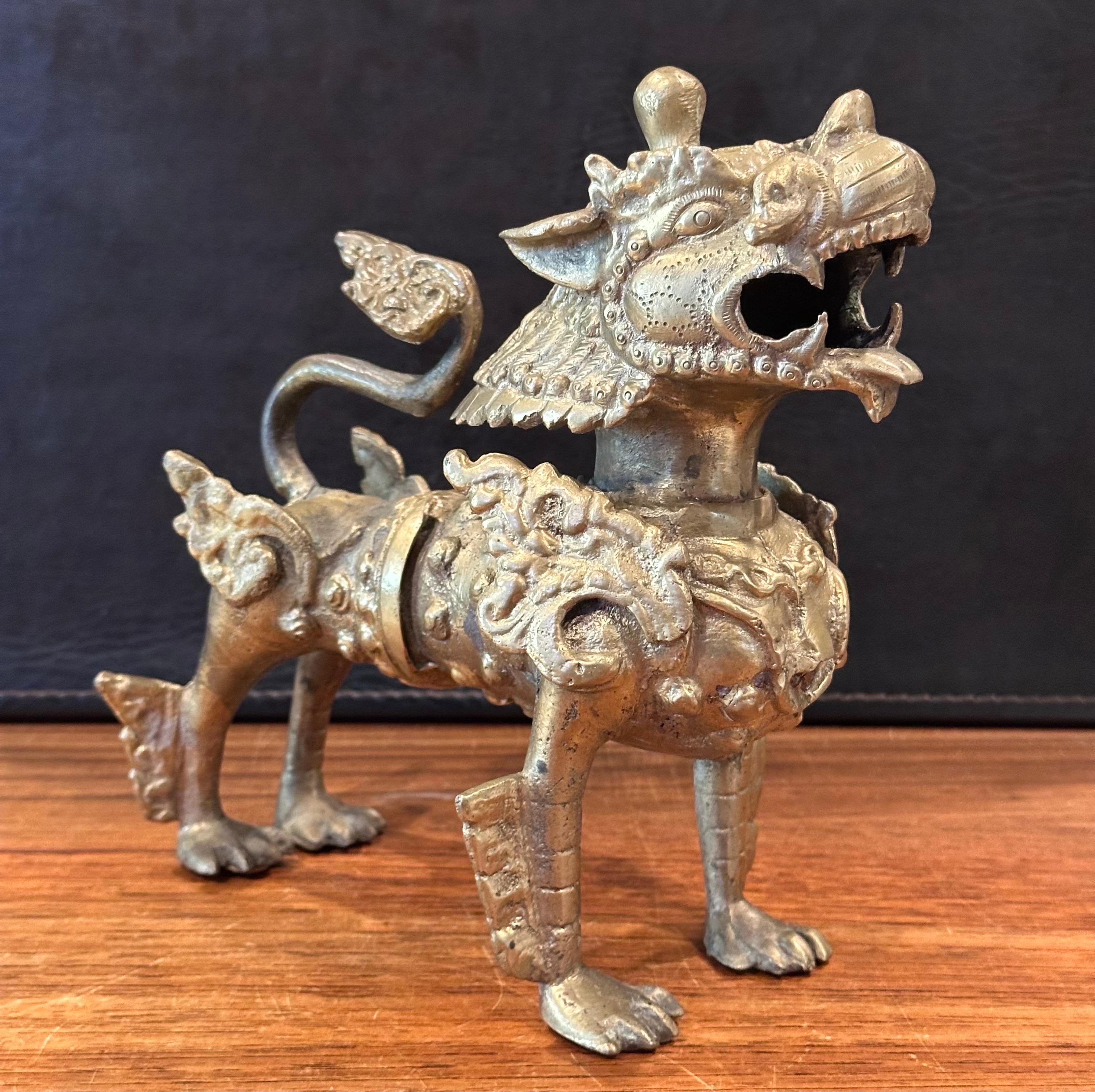 20th Century Vintage Patinated Bronze Thai 