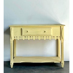 Credenza vintage in legno di pan di zenzero patinato