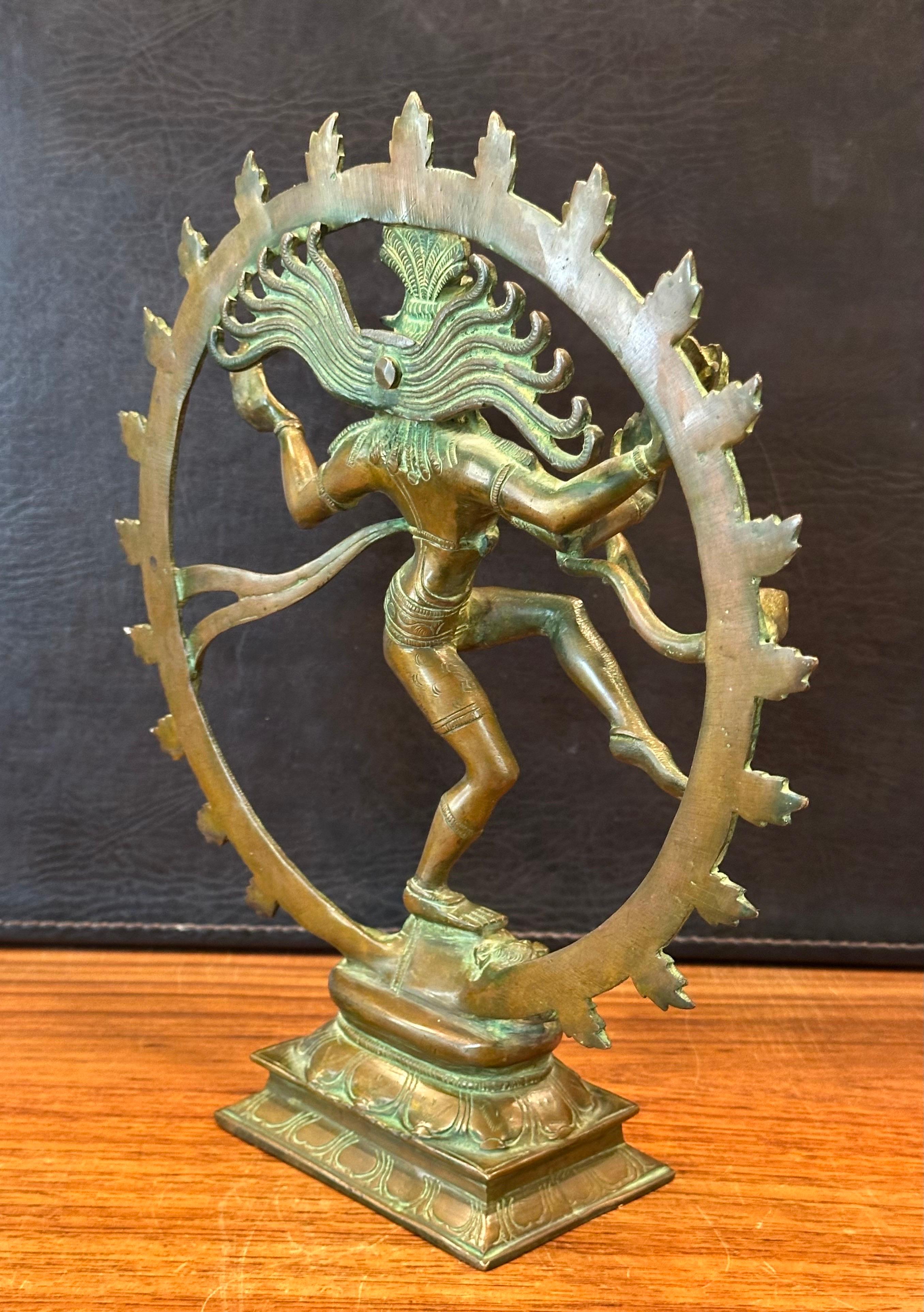 Vintage Patinated Hindu Bronze Shiva 