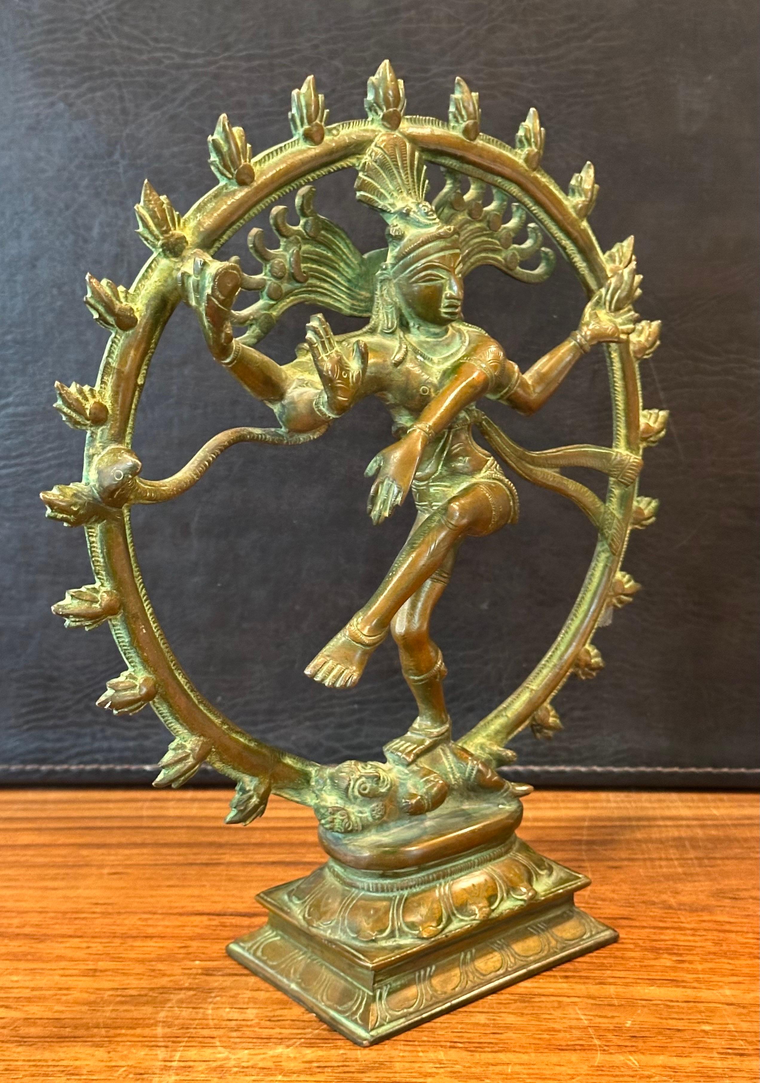 Vintage Patinated Hindu Bronze Shiva 