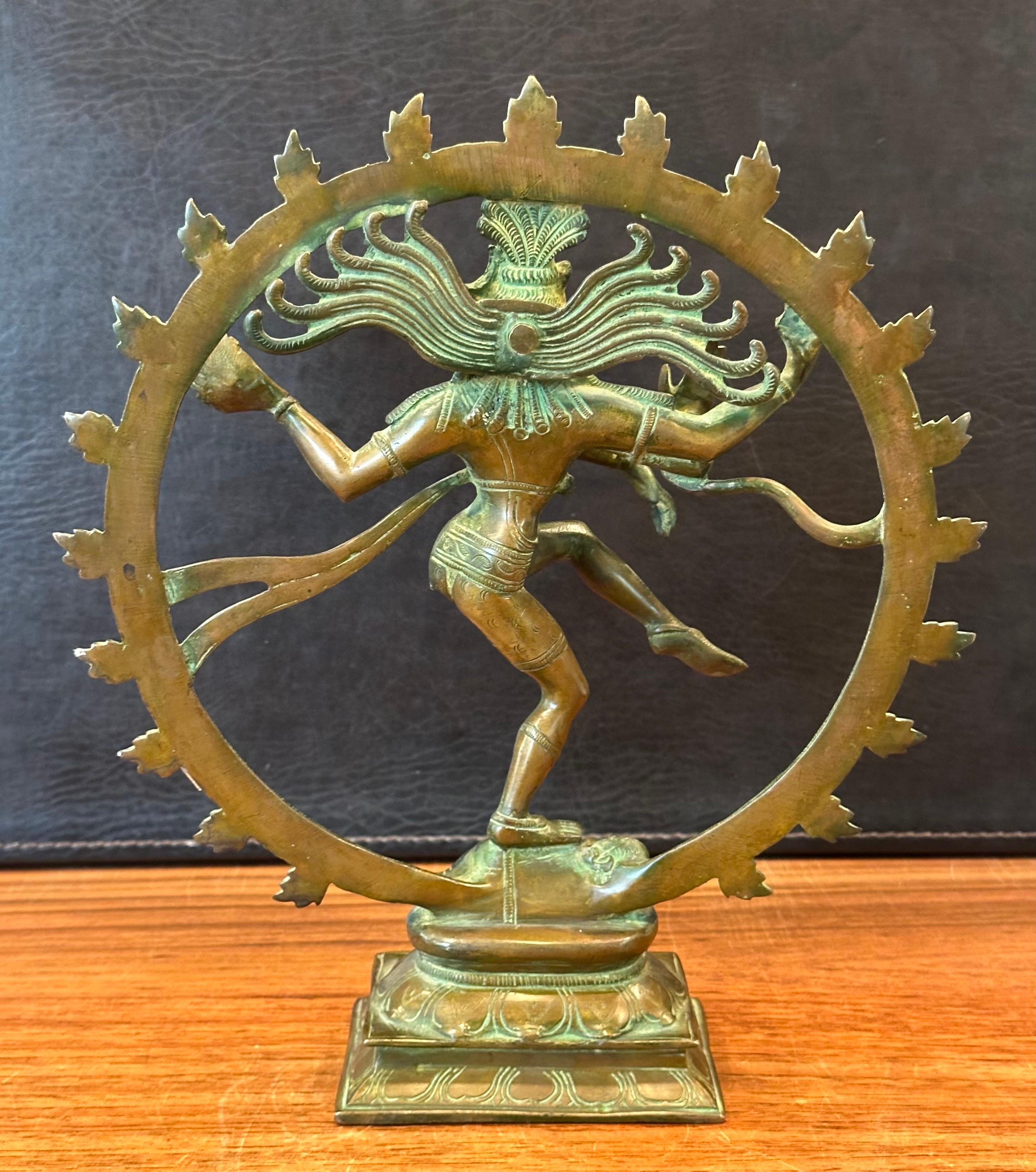 Vintage Patinated Hindu Bronze Shiva 