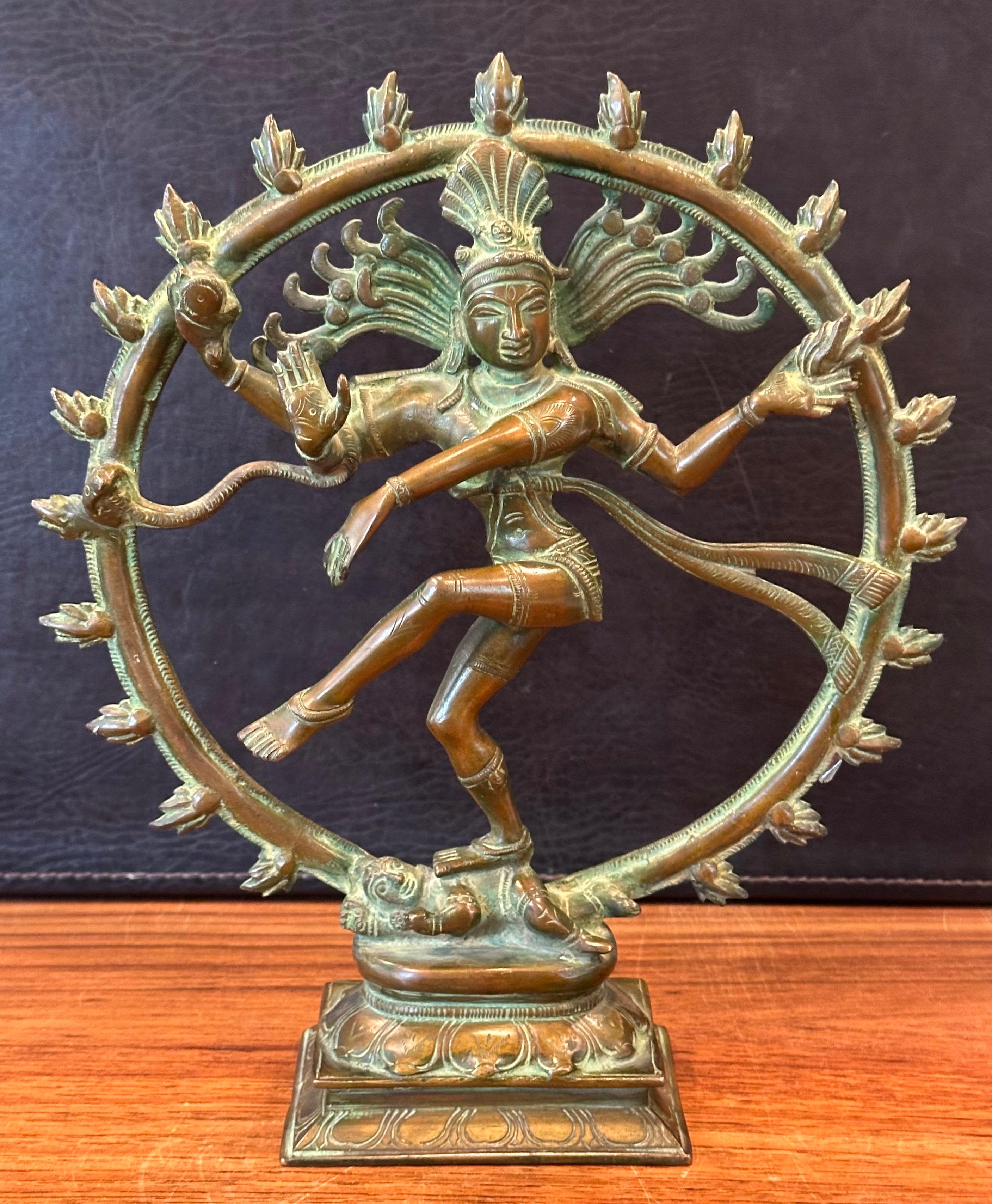 Vintage Patinated Hindu Bronze Shiva 