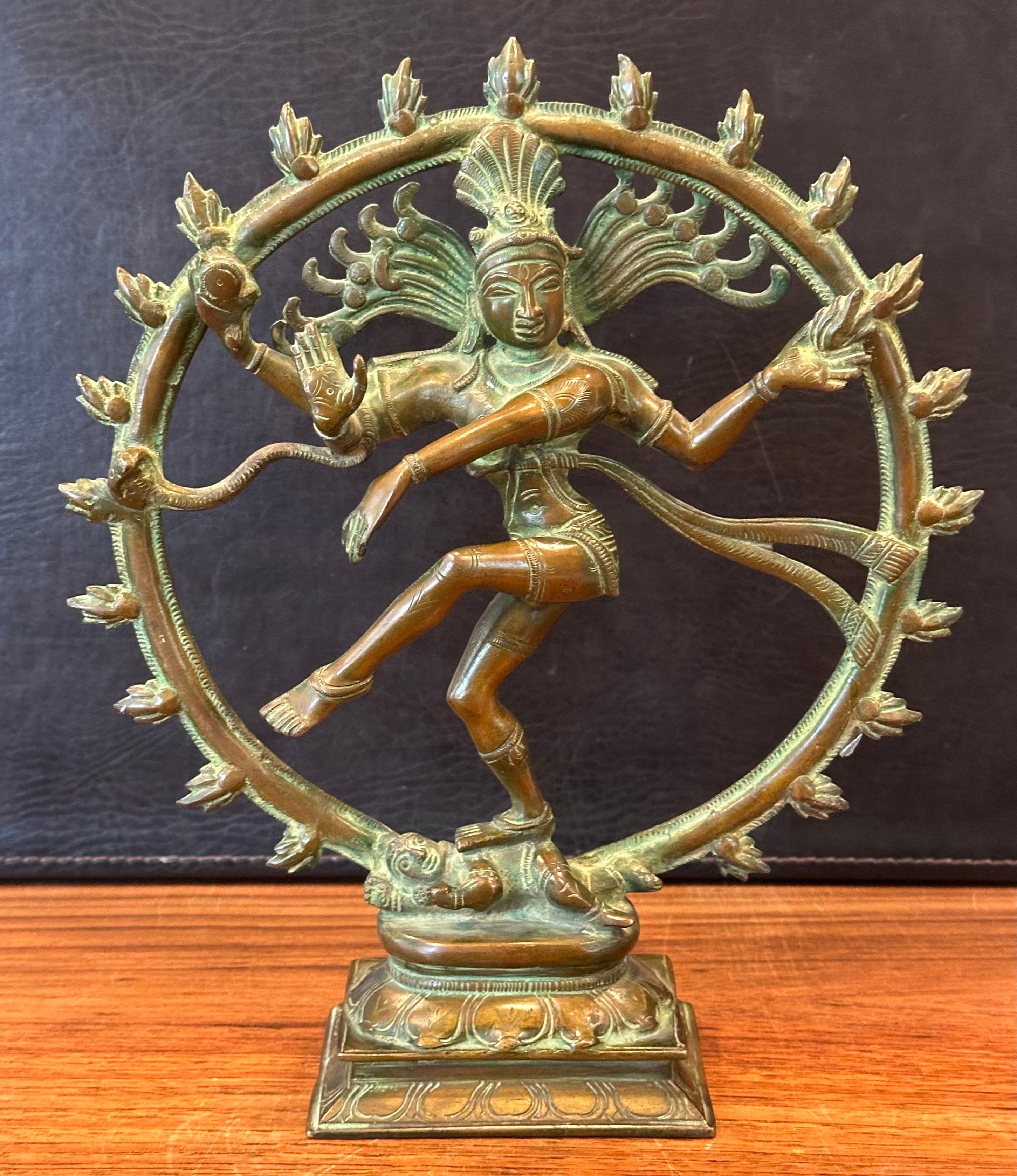 Vintage Patinated Hindu Bronze Shiva 