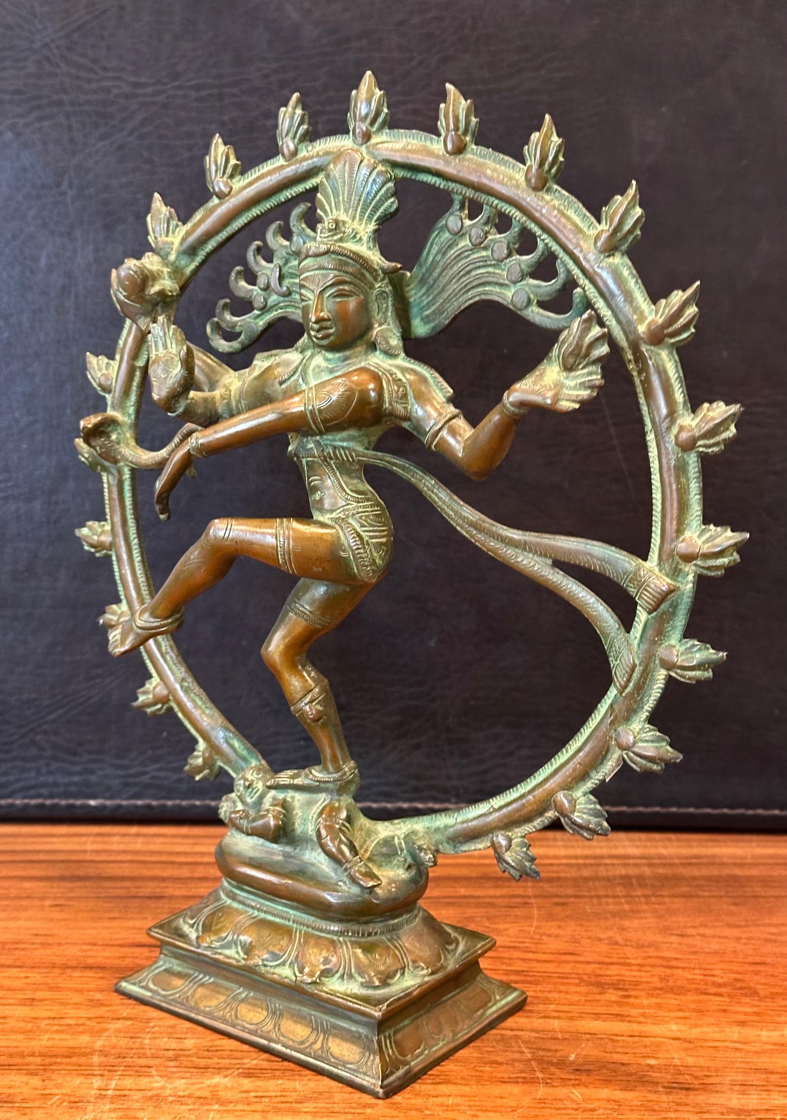 Vintage Patinated Hindu Bronze Shiva 
