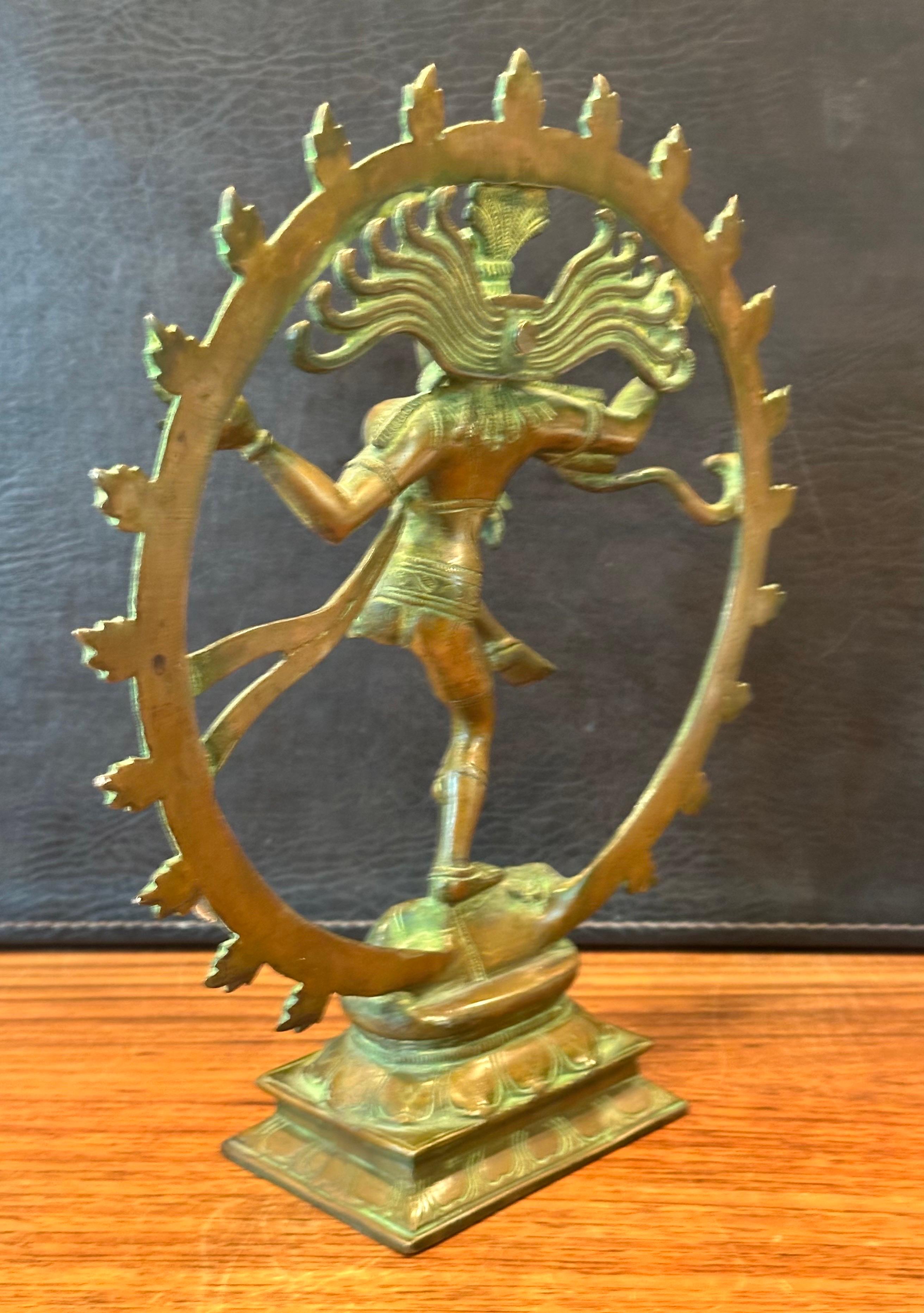 Vintage Patinated Hindu Bronze Shiva 