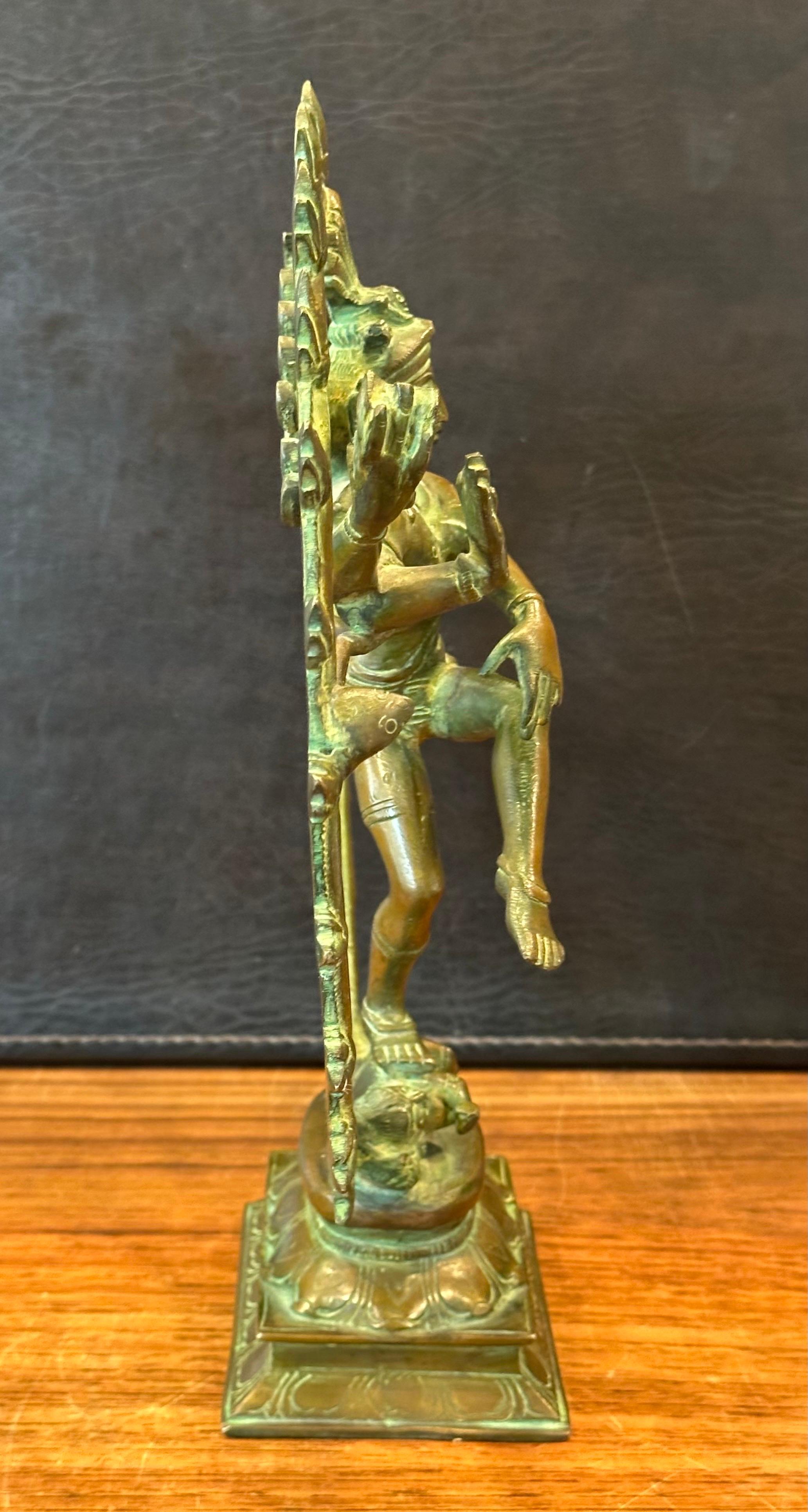 Vintage Patinated Hindu Bronze Shiva 