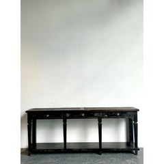 Vintage Patinated Long Console Table