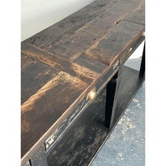 Vintage Patinated Long Console Table