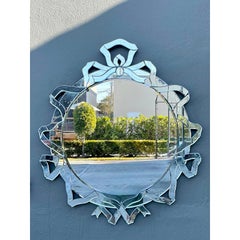 Vintage Patinated Venetian Ribbon Mirror