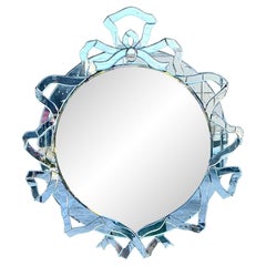 Vintage Patinated Venetian Ribbon Mirror