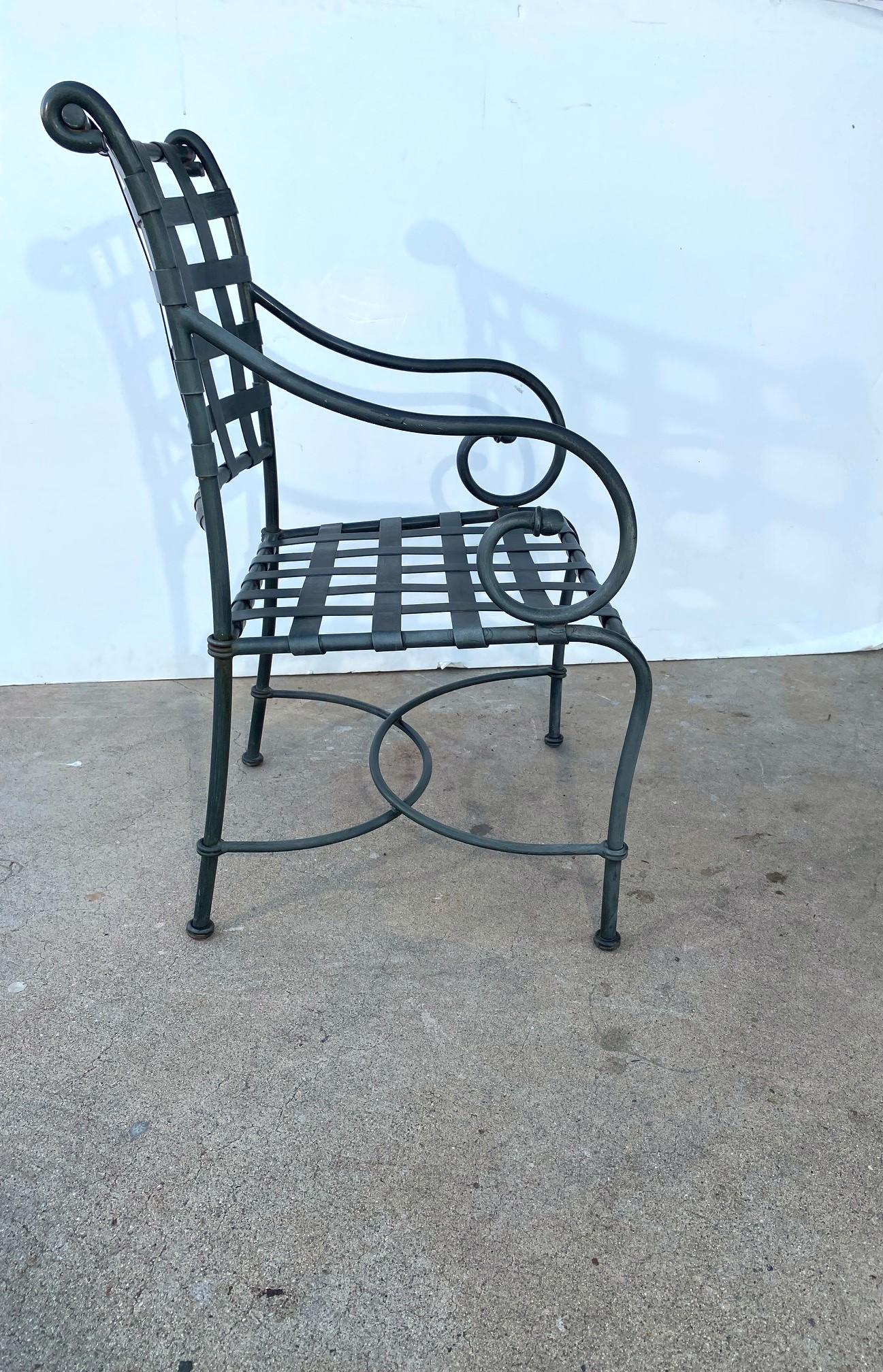 Vintage Patio Sessel Satz von 8 im Zustand „Starke Gebrauchsspuren“ im Angebot in Pomona, CA