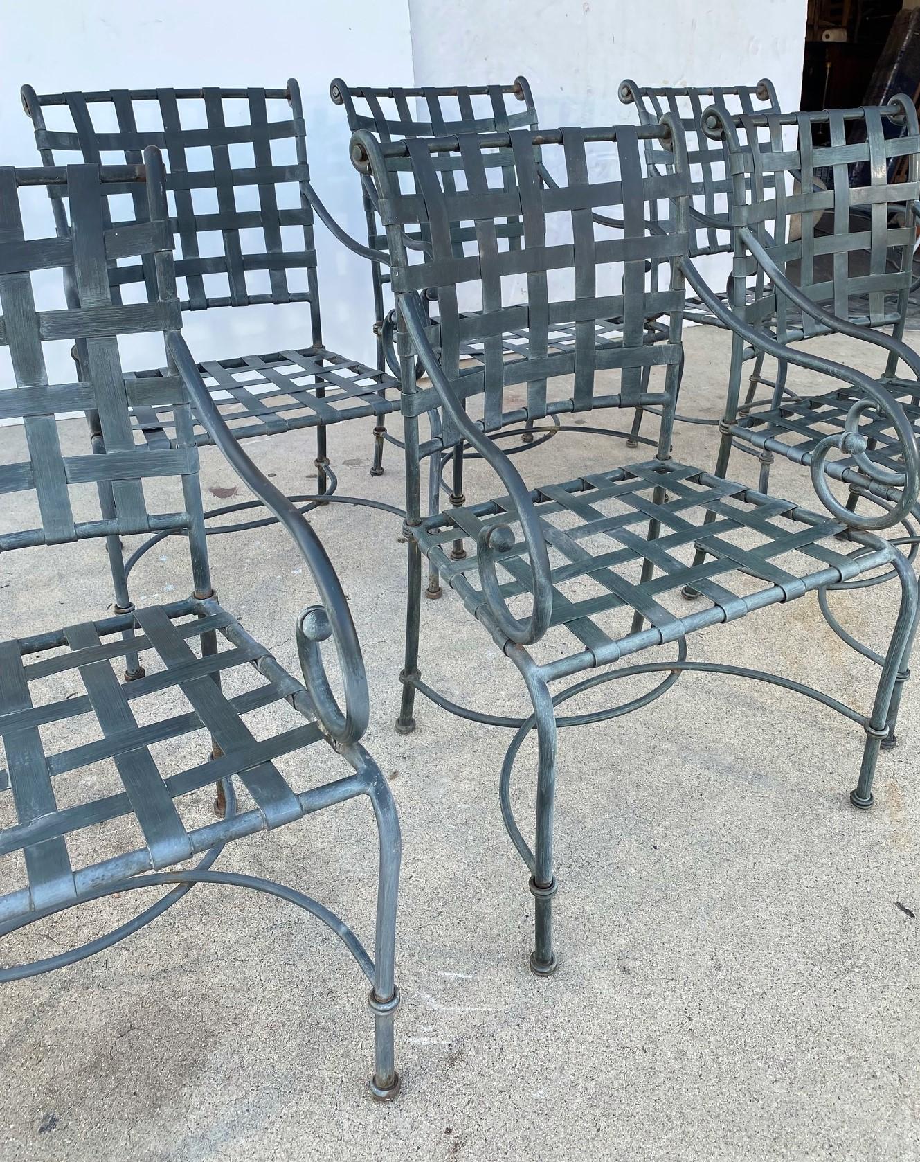Vintage Patio Sessel Satz von 8 (20. Jahrhundert) im Angebot