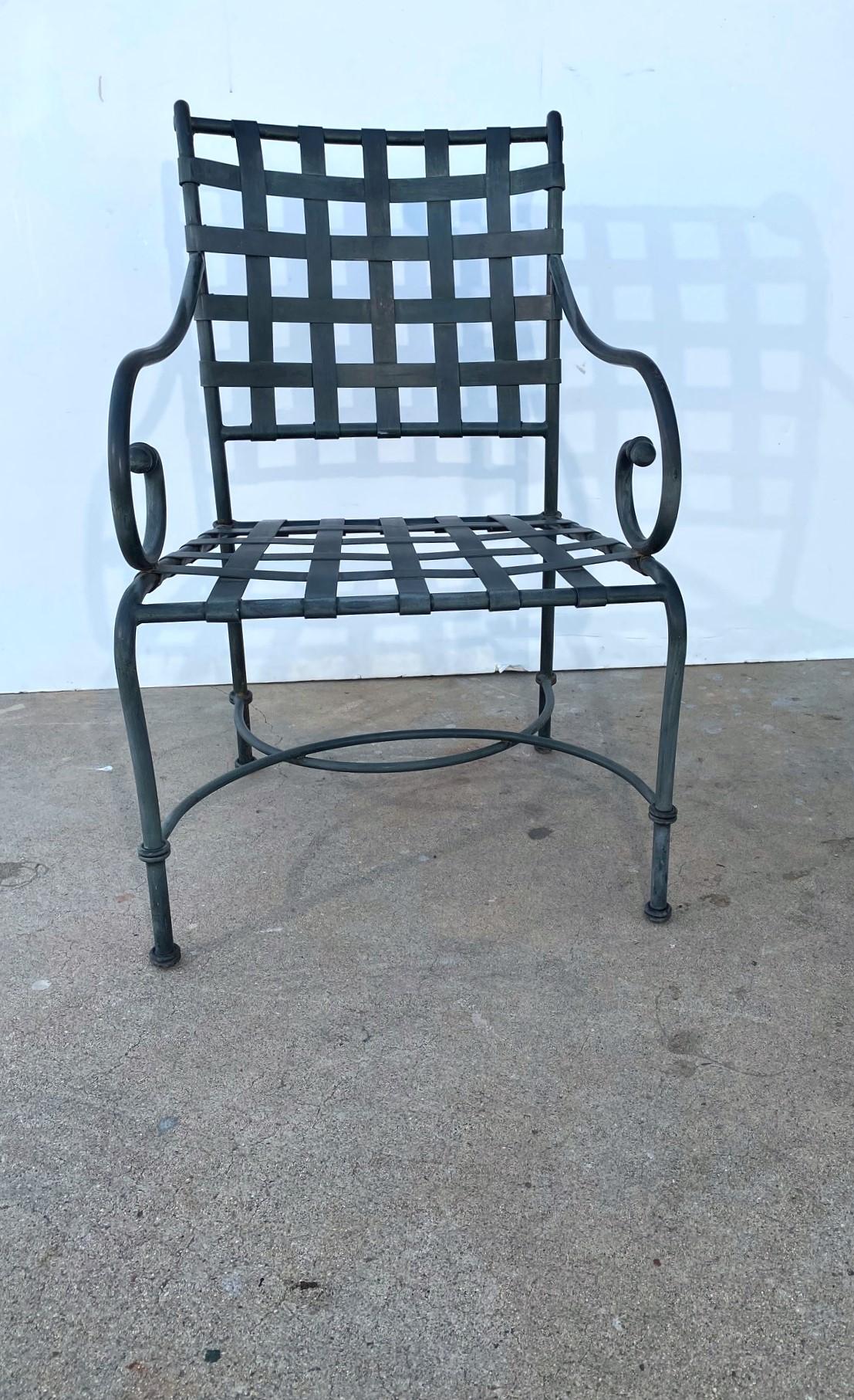 Vintage Patio Sessel Satz von 8 (Metall) im Angebot
