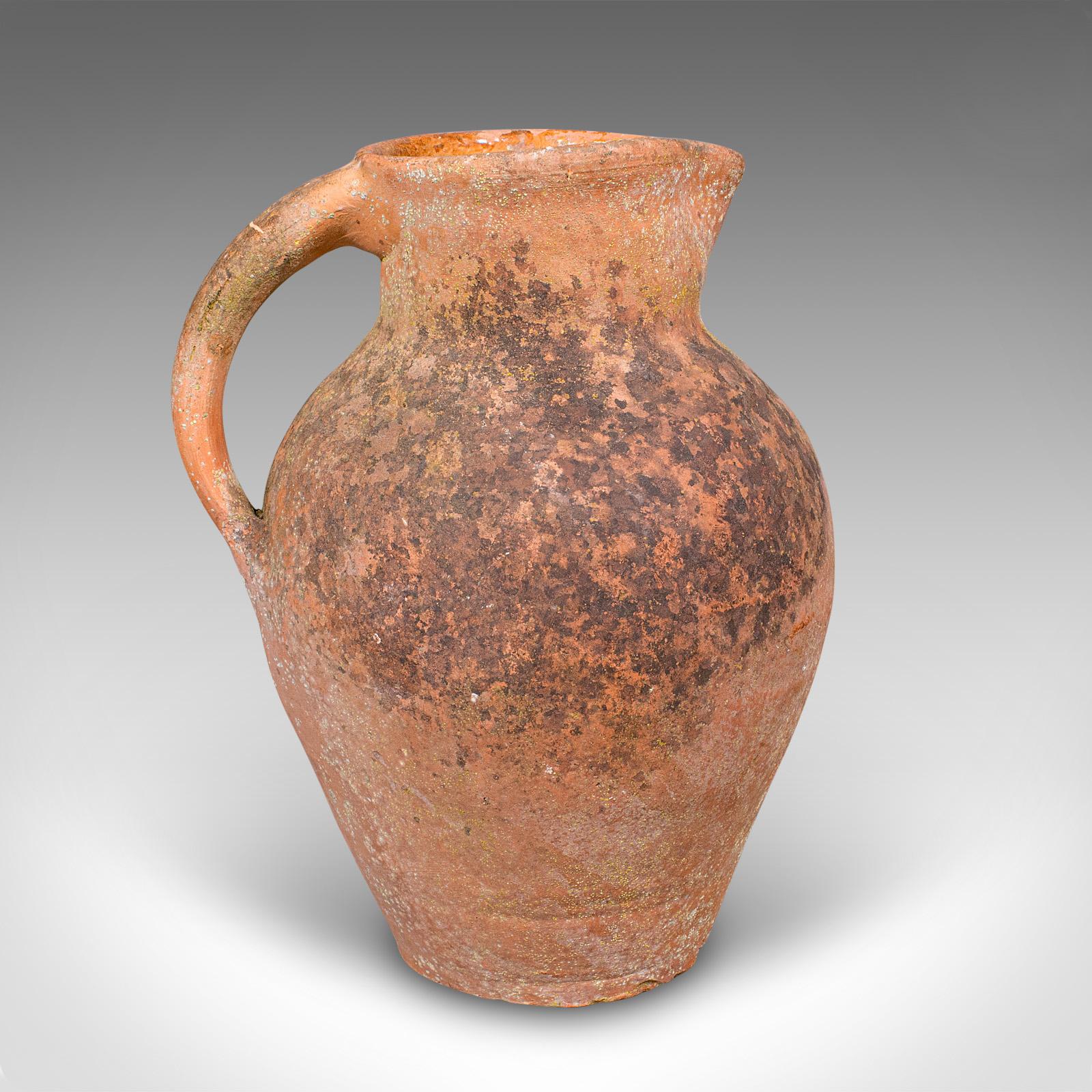 Vintage Patio Pflanzer Krug, Italienisch, Terrakotta, Garten, Jardiniere, Mitte des Jahrhunderts (Moderne der Mitte des Jahrhunderts) im Angebot