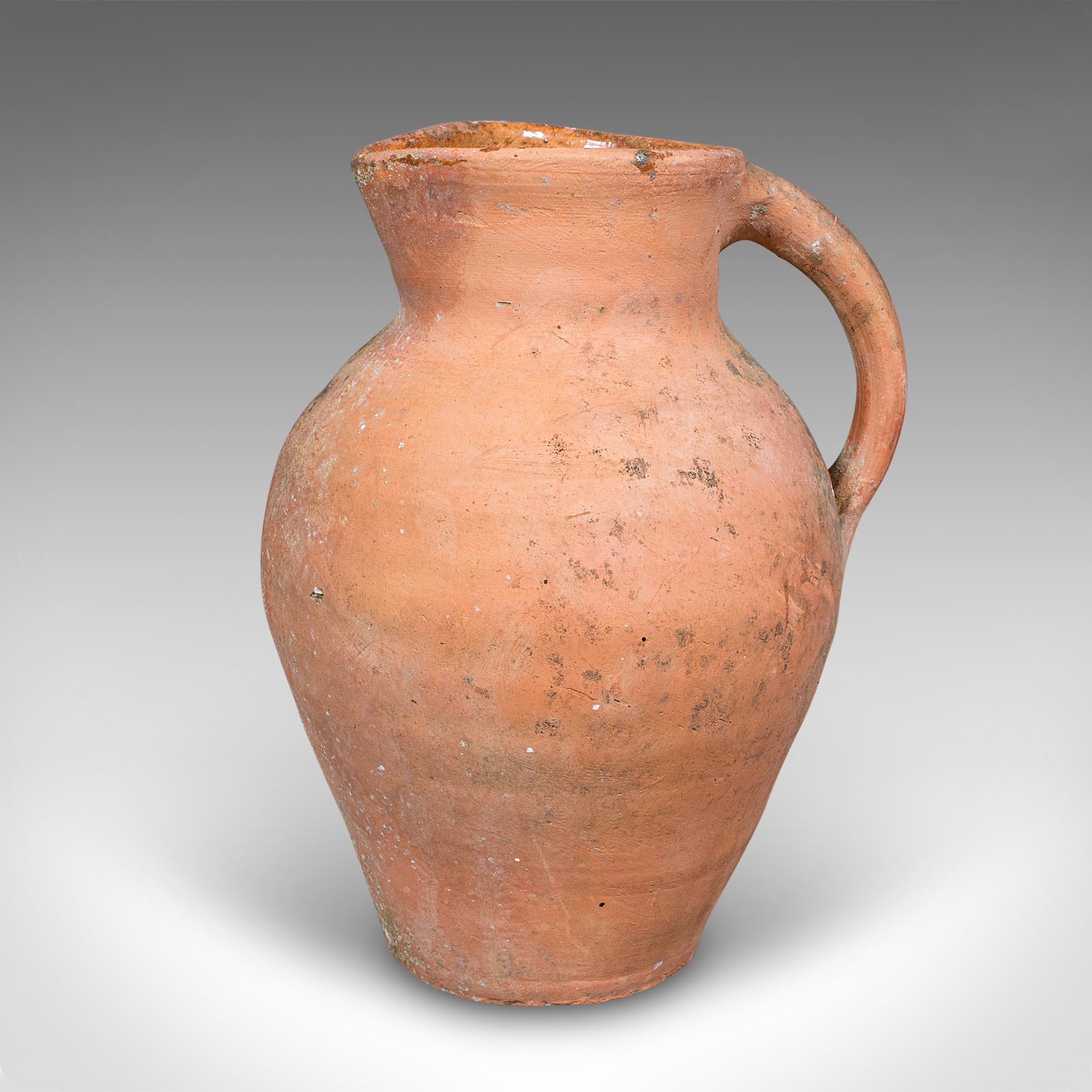 Vintage Patio Pflanzer Krug, Italienisch, Terrakotta, Garten, Jardiniere, Mitte des Jahrhunderts (Mitte des 20. Jahrhunderts) im Angebot