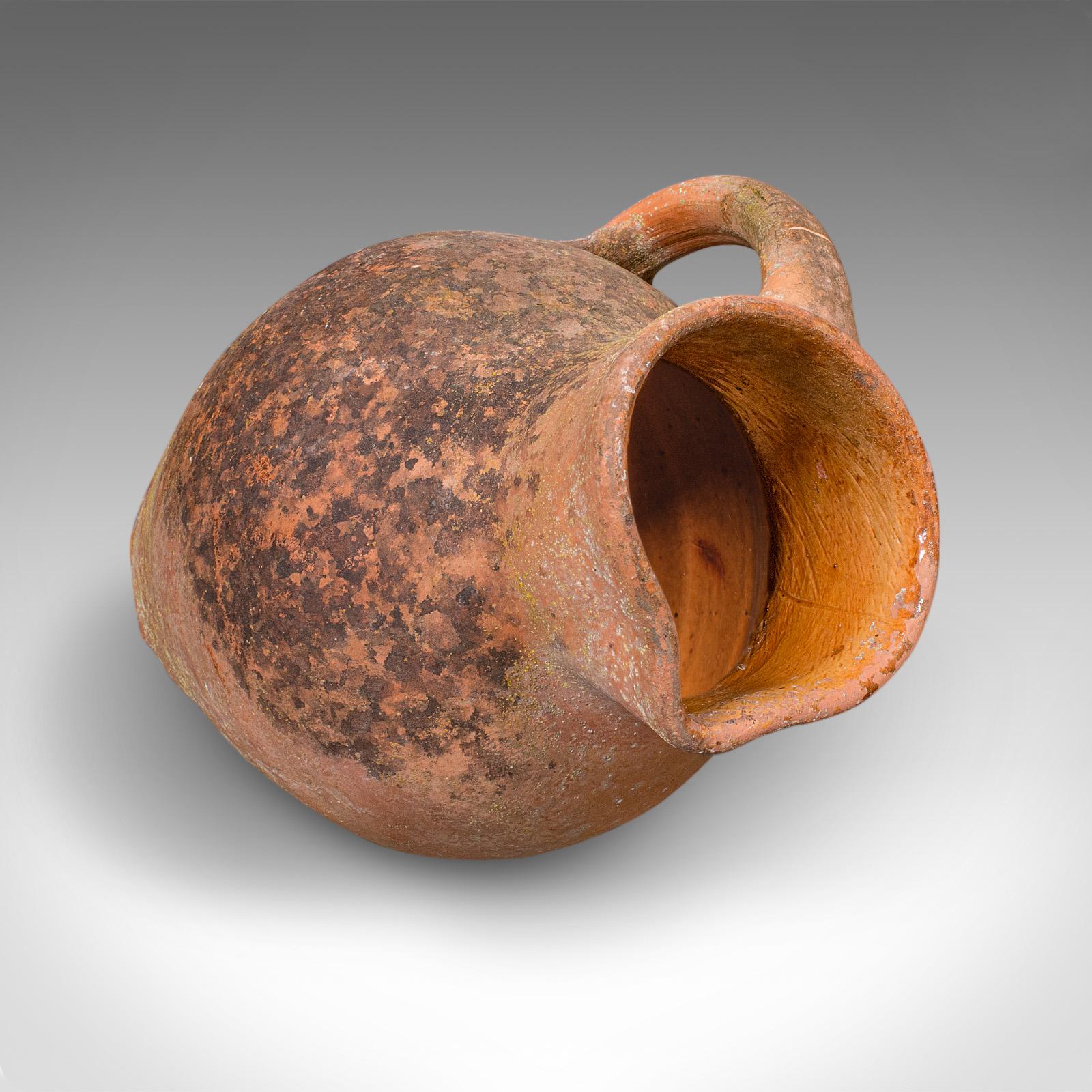 Vintage Patio Pflanzer Krug, Italienisch, Terrakotta, Garten, Jardiniere, Mitte des Jahrhunderts im Angebot 1