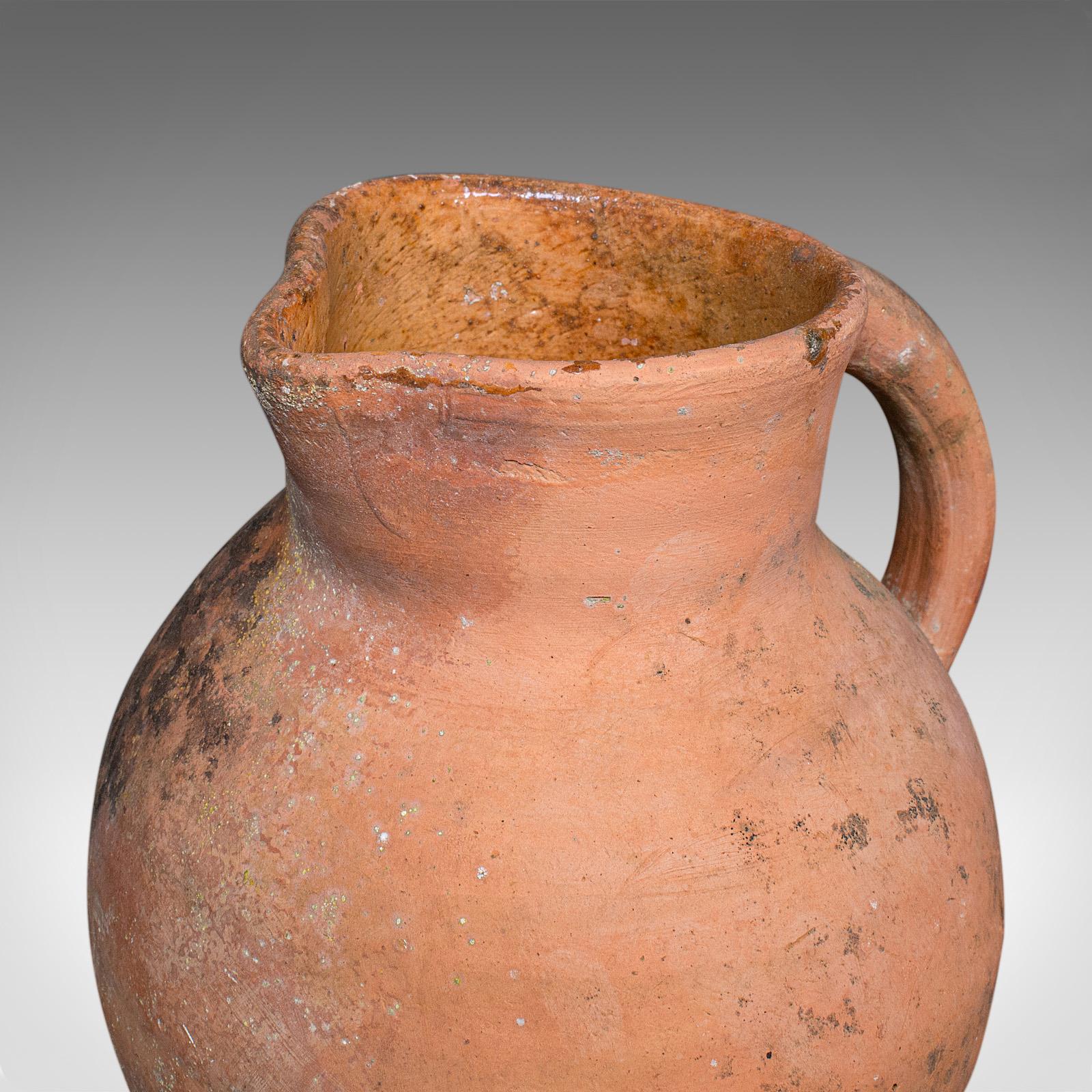 Vintage Patio Pflanzer Krug, Italienisch, Terrakotta, Garten, Jardiniere, Mitte des Jahrhunderts im Angebot 3